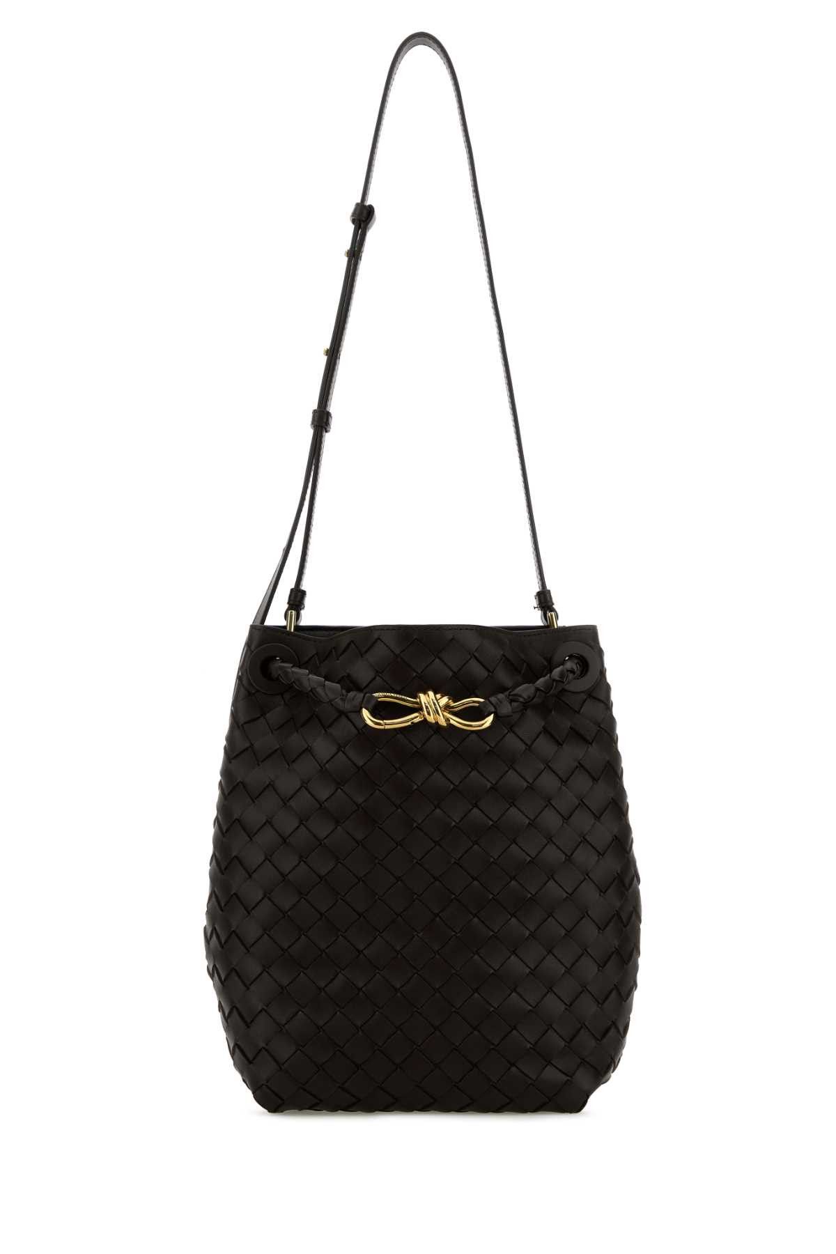 Bottega Veneta Dark Brown Leather Small Andiamo Bucket Bag Size ONE SIZE - 1 Thumbnail