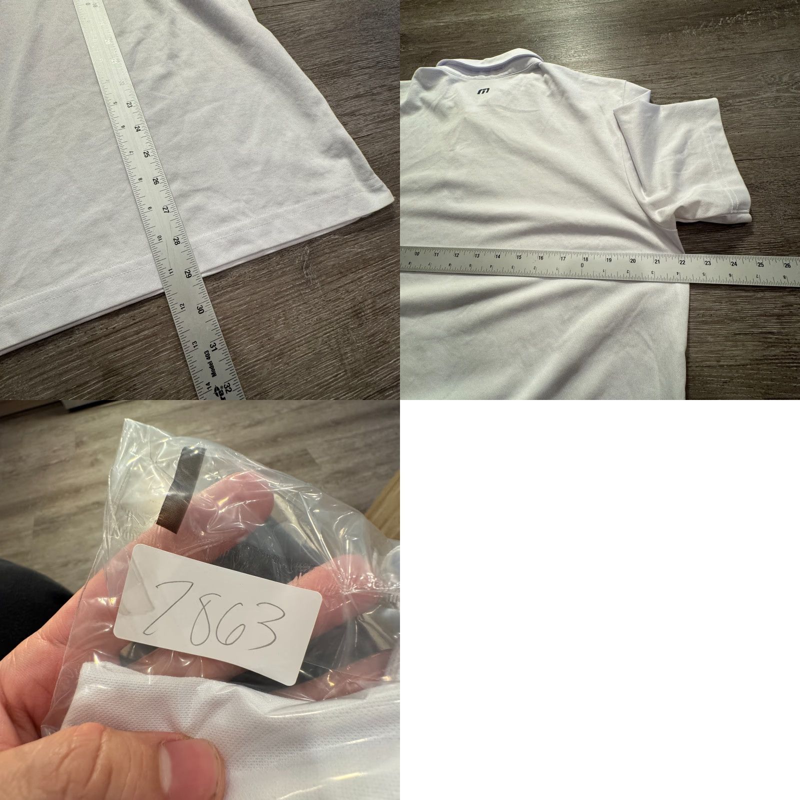 TravisMathew Travis Mathew Polo Shirt Mens L White Polo Shirt Mens L White Floral Palm Print Performance Stretch Golf Size US L / EU 52-54 / 3 - 8 Thumbnail