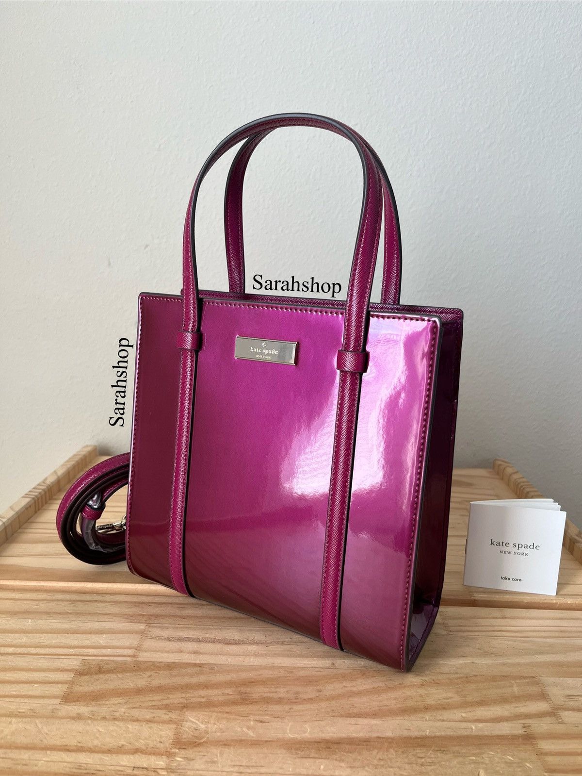 Kate spade pink and black purse clearance