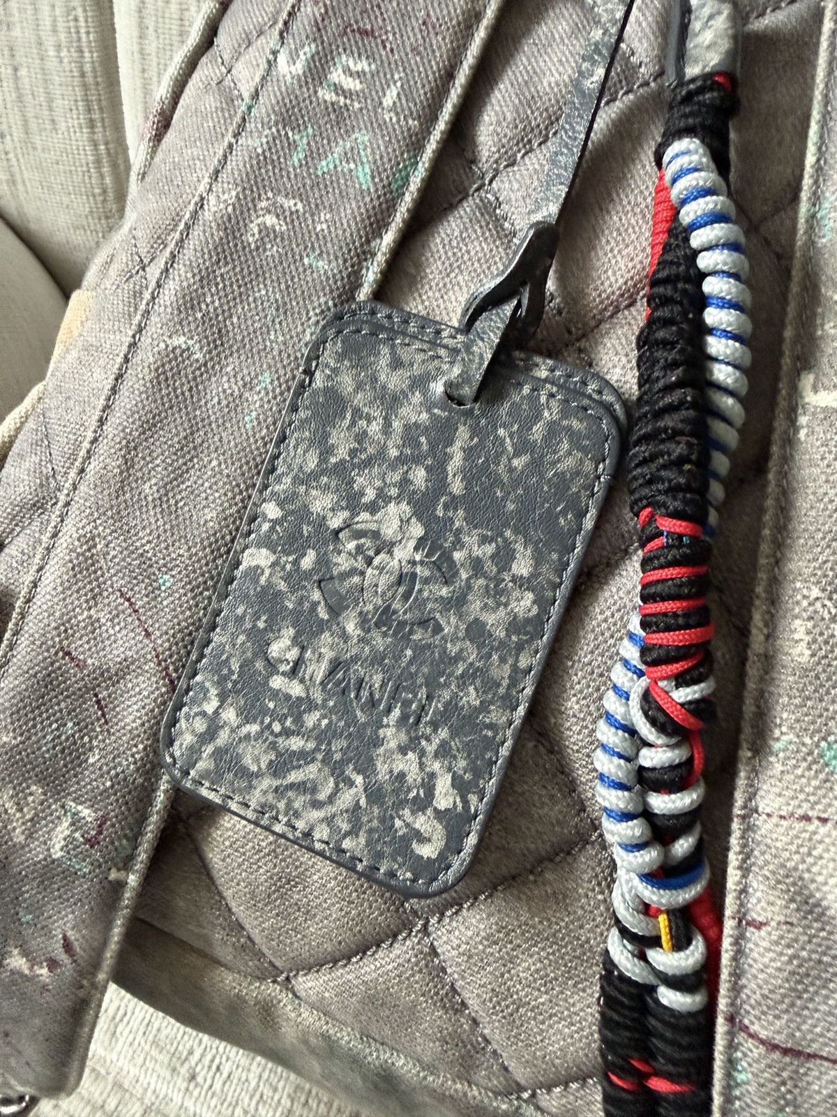 Chanel SS14 Artclass Light Grey Canvas Graffiti Backpack FULL SET Size ONE SIZE - 13 Thumbnail