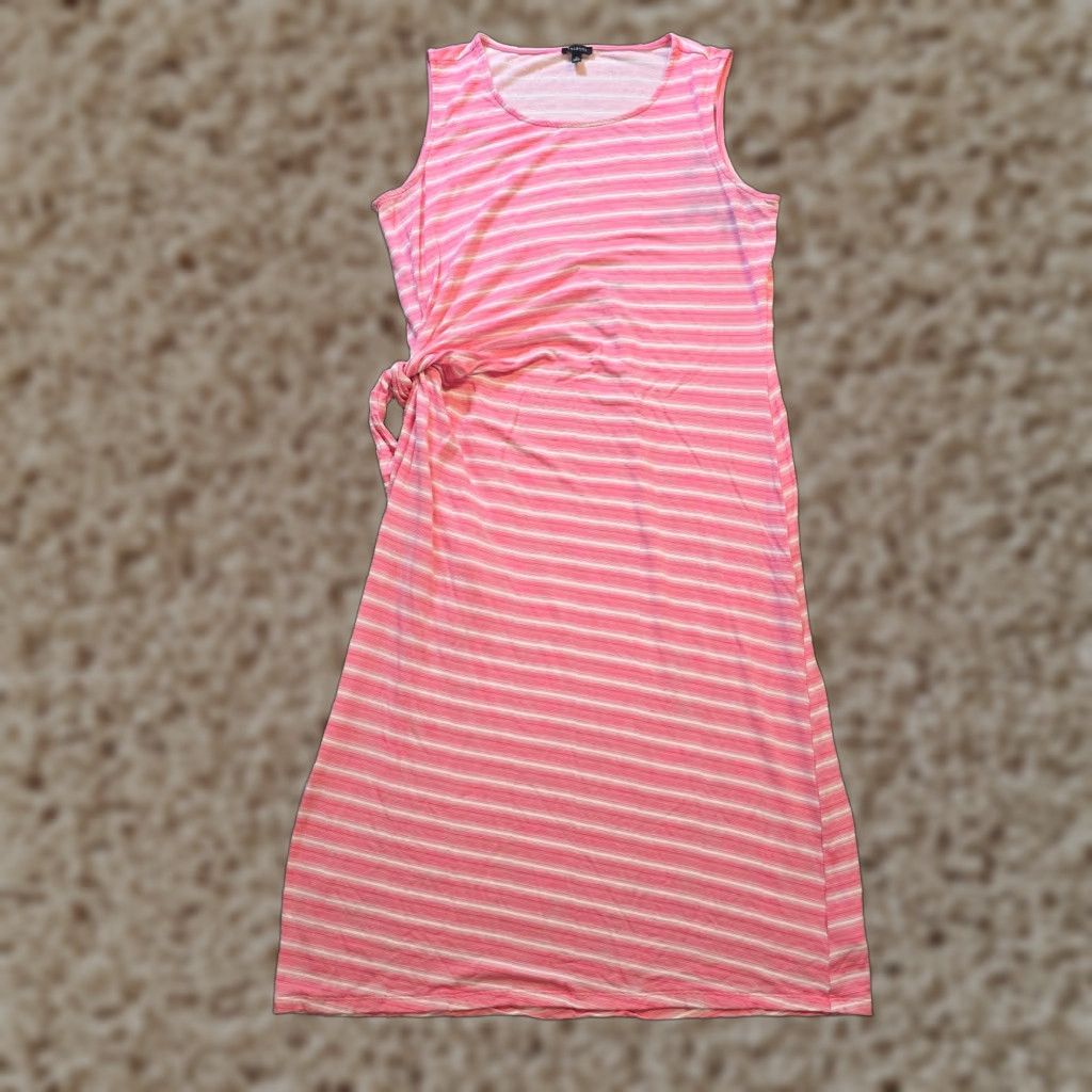 Talbots **Women's 0X Pink Striped Sheath Casual Stretch Dress** User: Women's 0X Pink Striped Sheath Casual Stretch Dress Size XL / US 12-14 / IT 48-50 - 1 Thumbnail