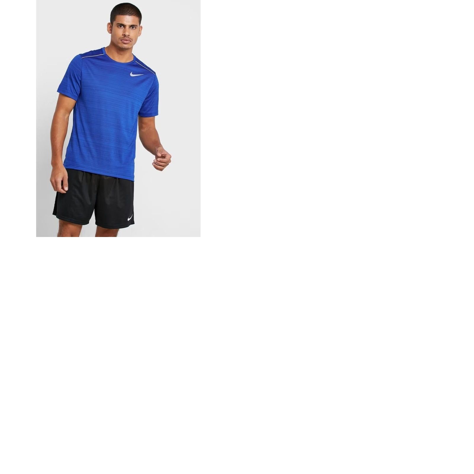 Nike Nike Running T-Shirt Mens L Blue 2021 Dri-FIT Training Shirt Jersey Short Sleeve Crew Neck 100% Polyester Size US L / EU 52-54 / 3 - 9 Thumbnail