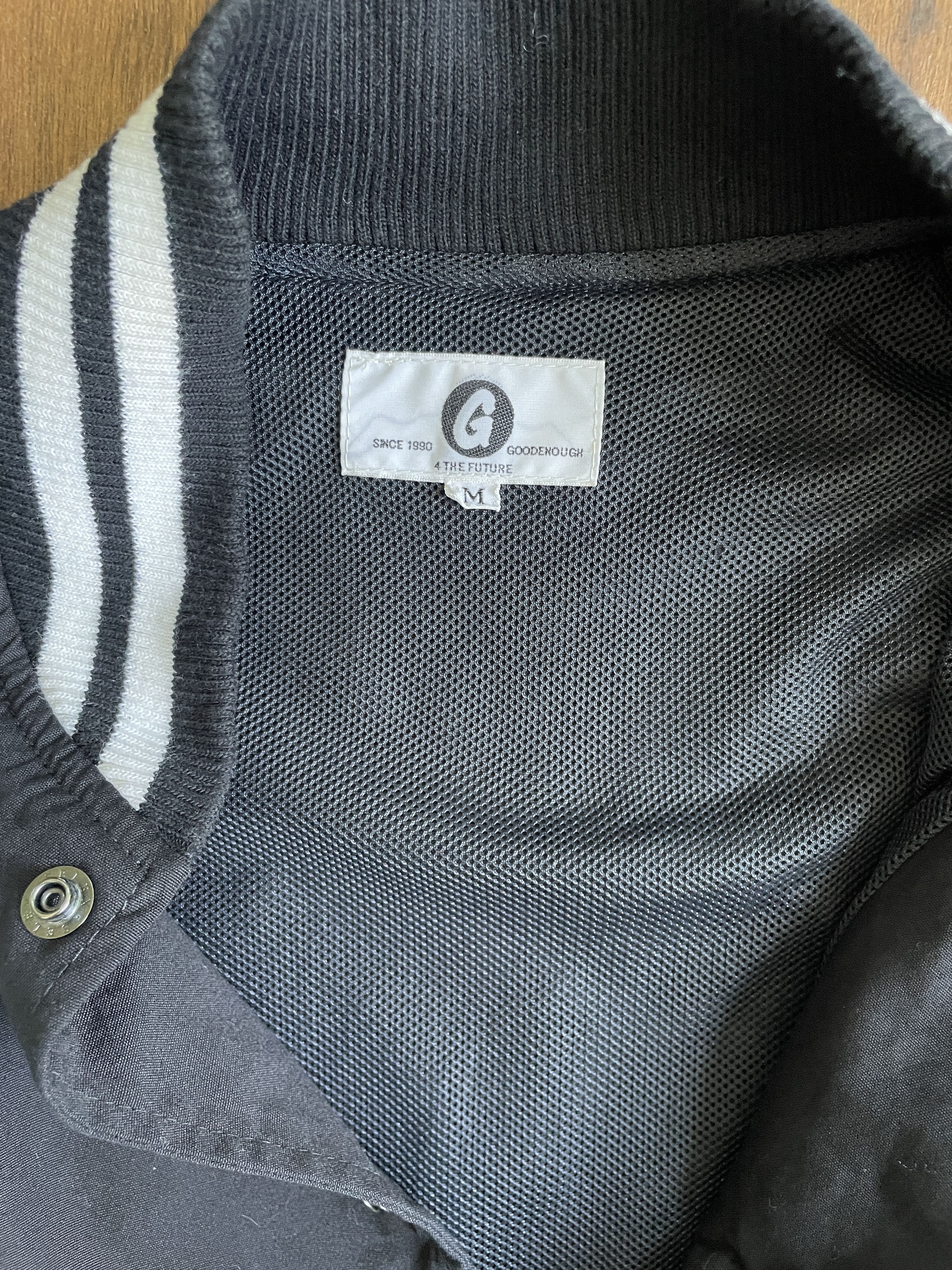 GOODENOUGH GOODENOUGH Hiroshi Fujiwara Varsity Jacket Size US XXS / EU 40 - 4 Thumbnail