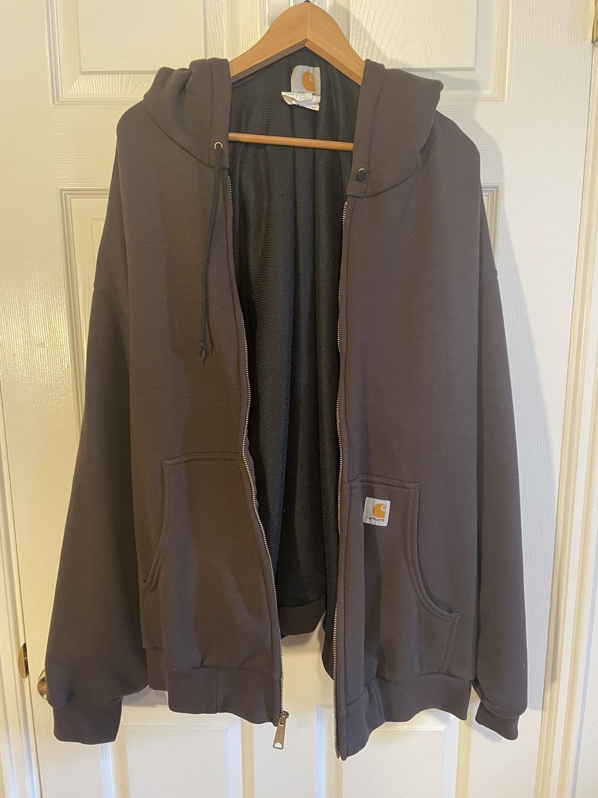 image of 5Xl Carhartt Zip-Up in Brown, Men's (Size 2XL)