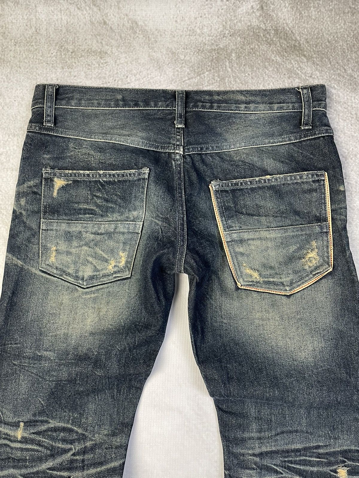 Tornado Mart 2000s CdP Vkei Style Pierced Flare Distressed Denim Size US 32 / EU 48 - 11 Thumbnail