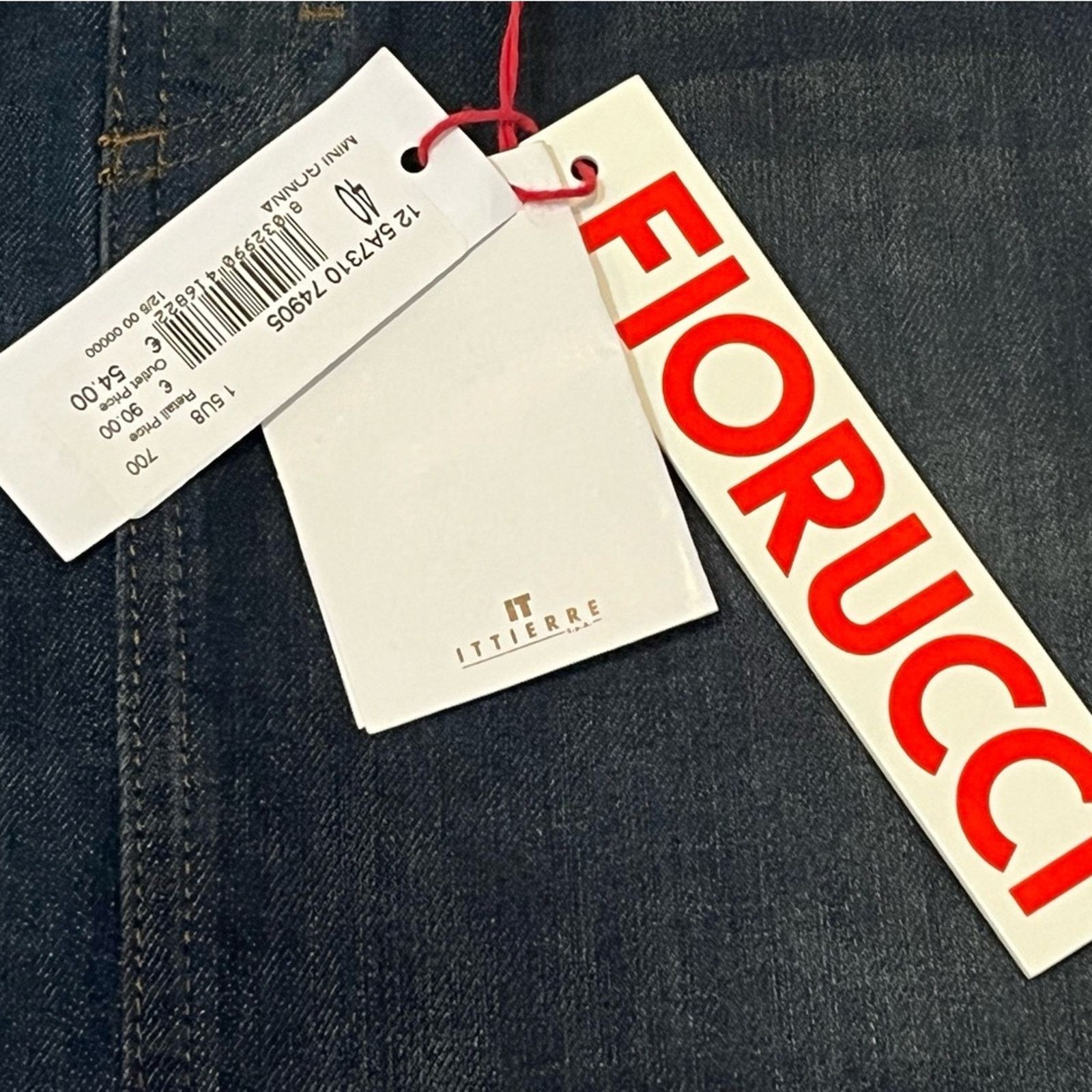 Fiorucci Fiorucci Dark Denim Mini Skirt Size 27" / US 4 / IT 40 - 2 Thumbnail