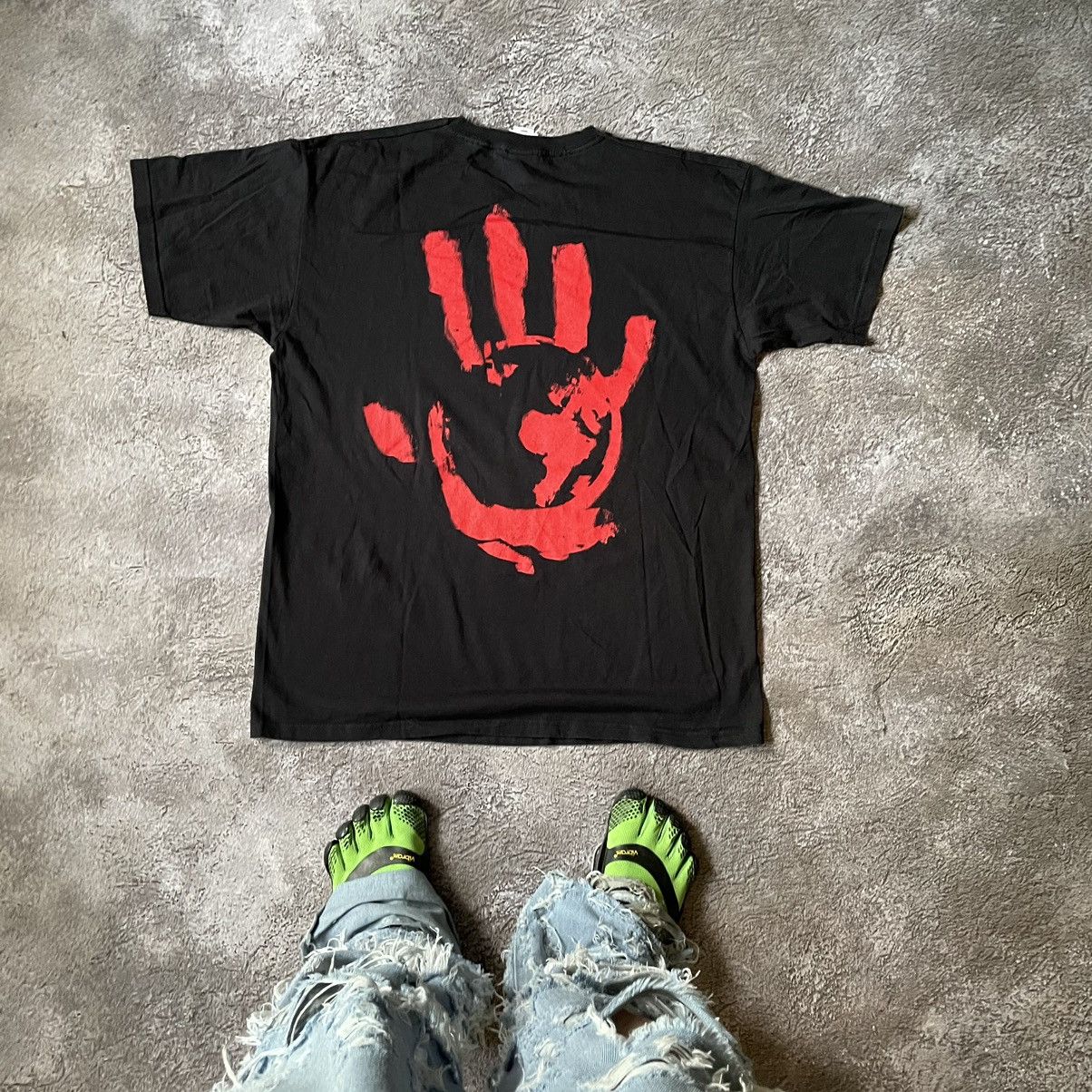 Vintage Vintage Y2K Graphic Tee Blood Abstract Creepy Face Washed XL Size US XL / EU 56 / 4 - 8 Thumbnail