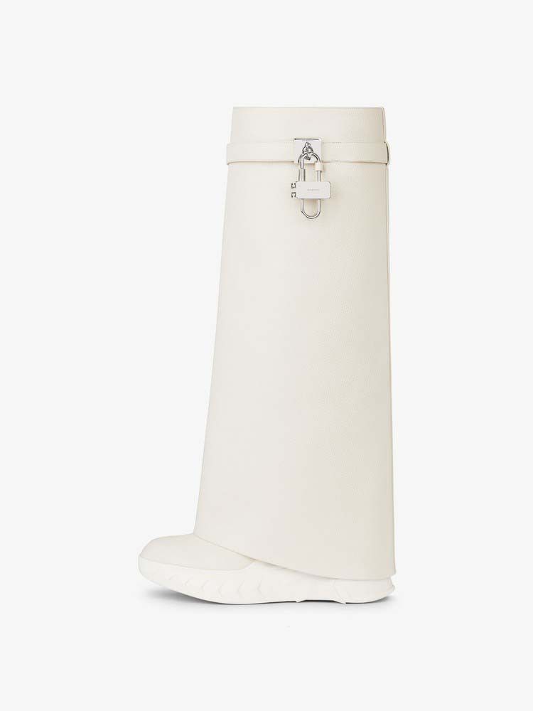 Givenchy o1srvl11e0525 Shark Lock Ankle Boots 90mm in Beige Size US 10 / IT 40 - 3 Thumbnail
