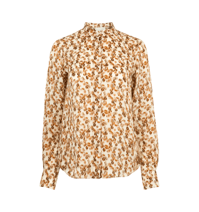 Isabel Marant o1h1sh11225 Ilda Blouse in Beige Size XS / US 0-2 / IT 36-38 - 1 Thumbnail