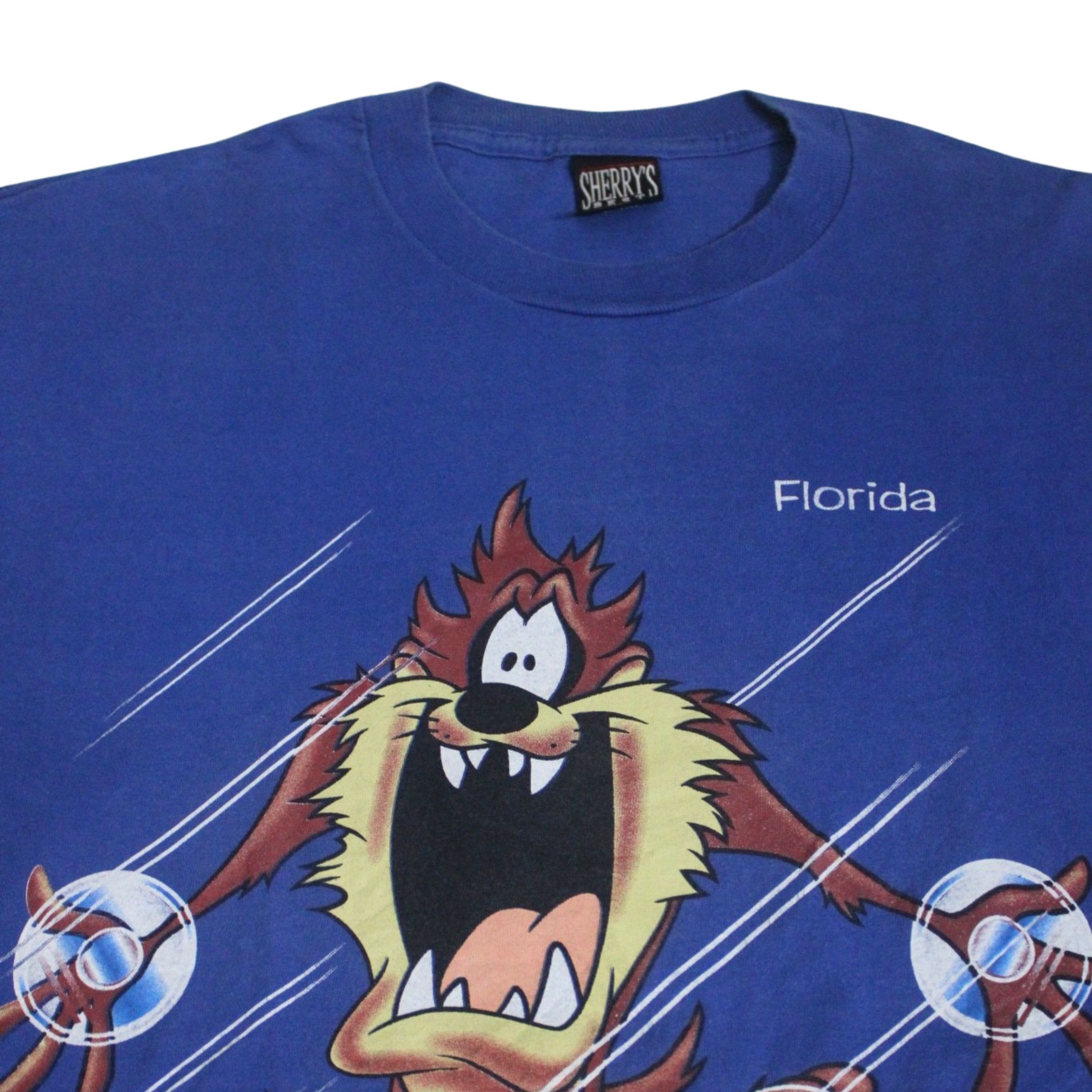 Vintage 1997 LOONEY TUNES TAZ “FLORIDA” TEE Size US L / EU 52-54 / 3 - 2 Thumbnail