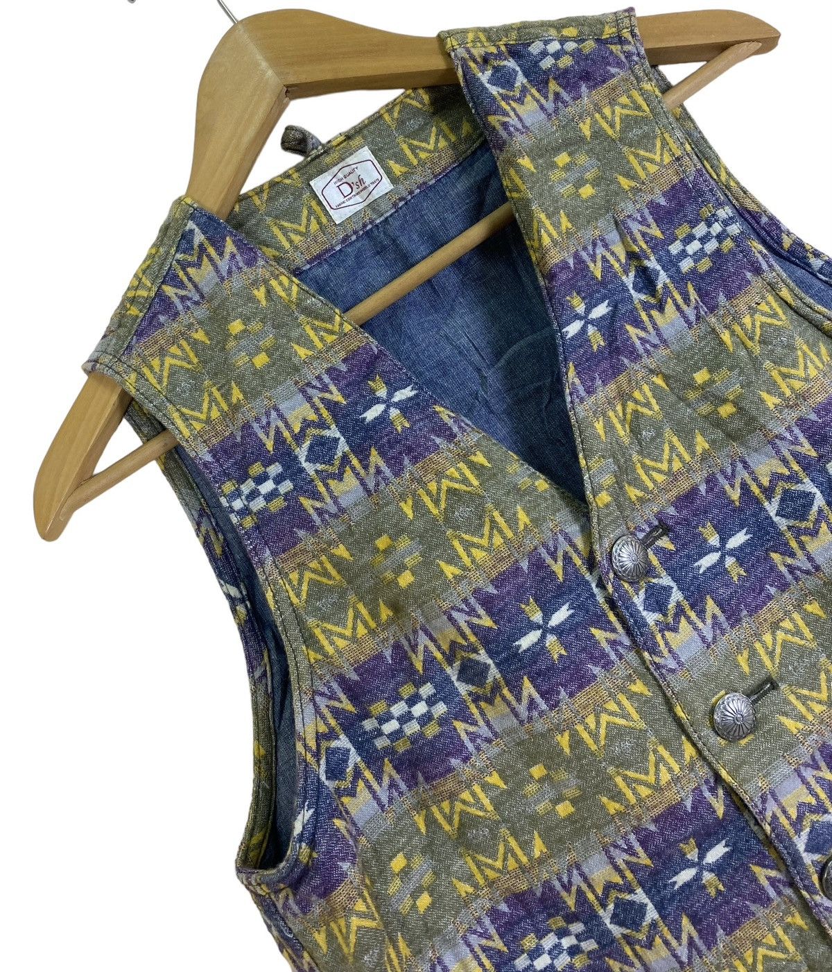 URBAN RESEARCH DOORS Urban Research Doors Geometric Native Navajo Vest Size US S / EU 44-46 / 1 - 6 Thumbnail