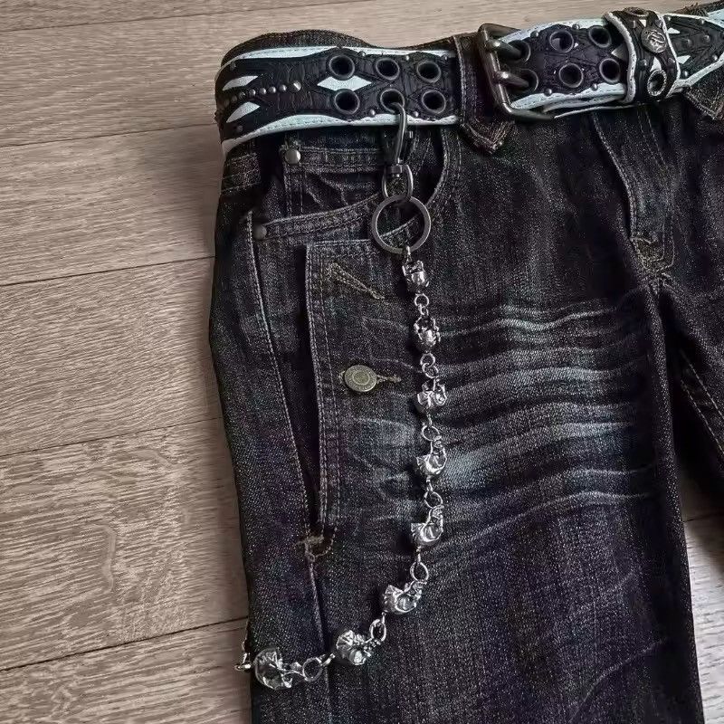 Other Flared Punk Embroidery Jeans Size US 34 / EU 50 - 3 Thumbnail