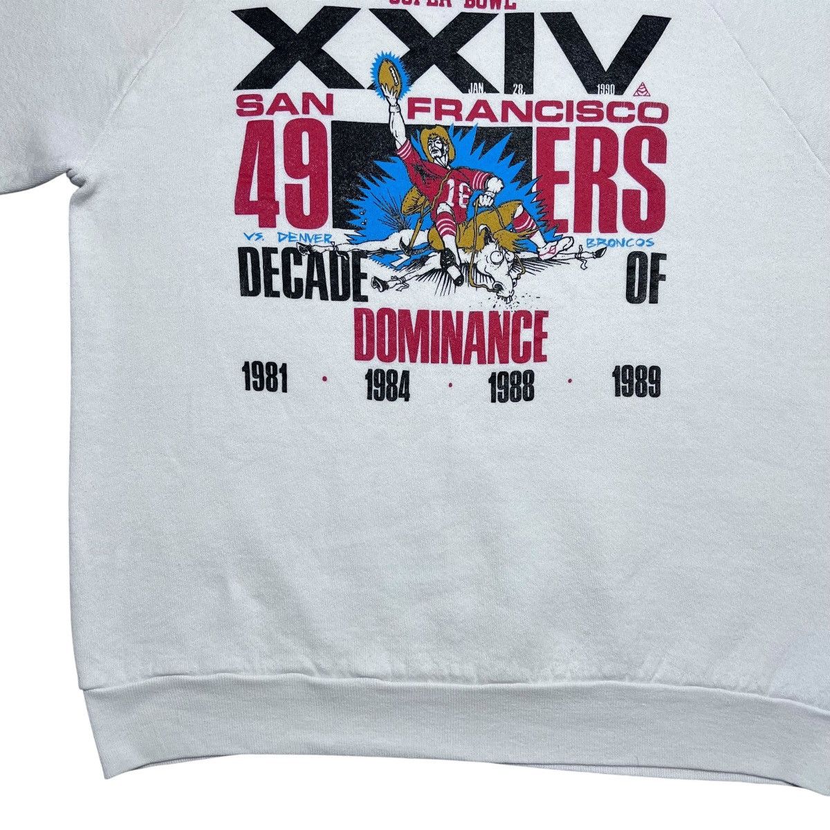 NFL Vtg 1989 NFL San Francisco 49ers Super Bowl XXIV Sweatshirt Size US L / EU 52-54 / 3 - 6 Thumbnail