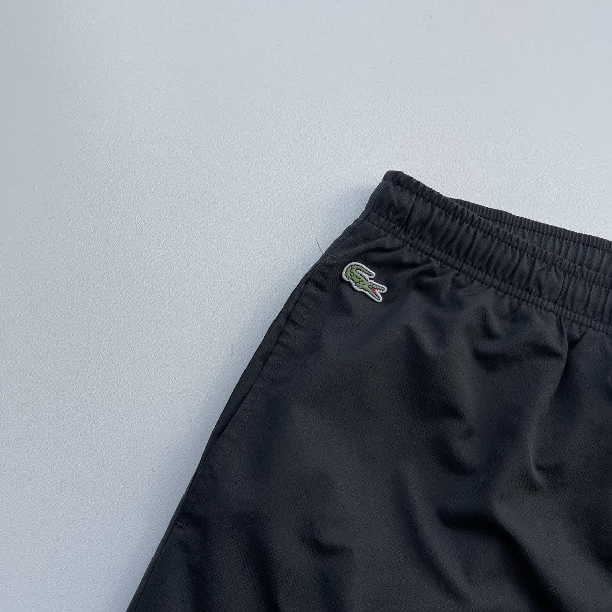 Lacoste × Vintage Lacoste Sport Vintage Nylon Track Pants Black Y2K Size US 34 / EU 50 - 4 Thumbnail