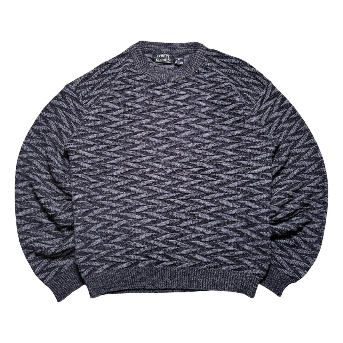 Other Vintage Street Closed Black Gray Men’s Sweater Sz M 3D Size US M / EU 48-50 / 2 - 1 Thumbnail