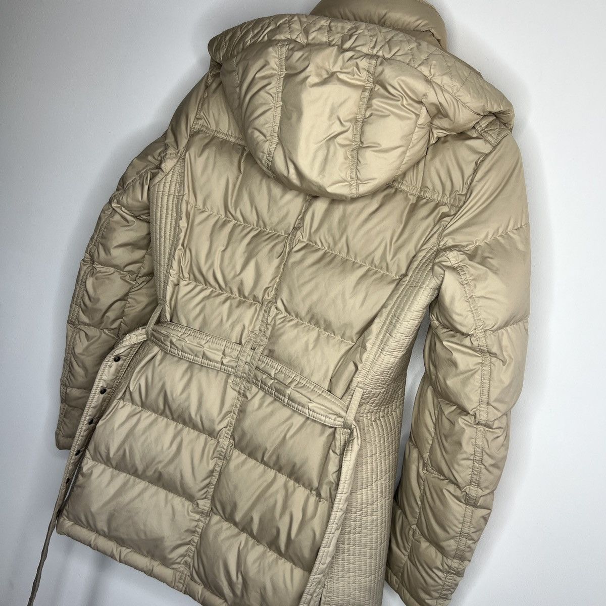 Burberry Burberry Puffer Down Jacket Hooded Nova Check Beige Belted Size M / US 6-8 / IT 42-44 - 7 Thumbnail