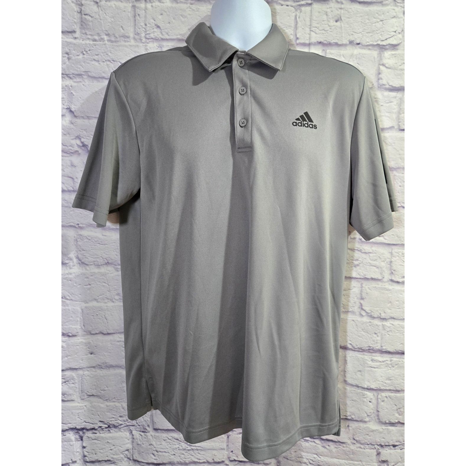 Adidas Adidas Gray Polo Golf Men's Shirt Medium Short Sleeves Size US M / EU 48-50 / 2 - 1 Thumbnail