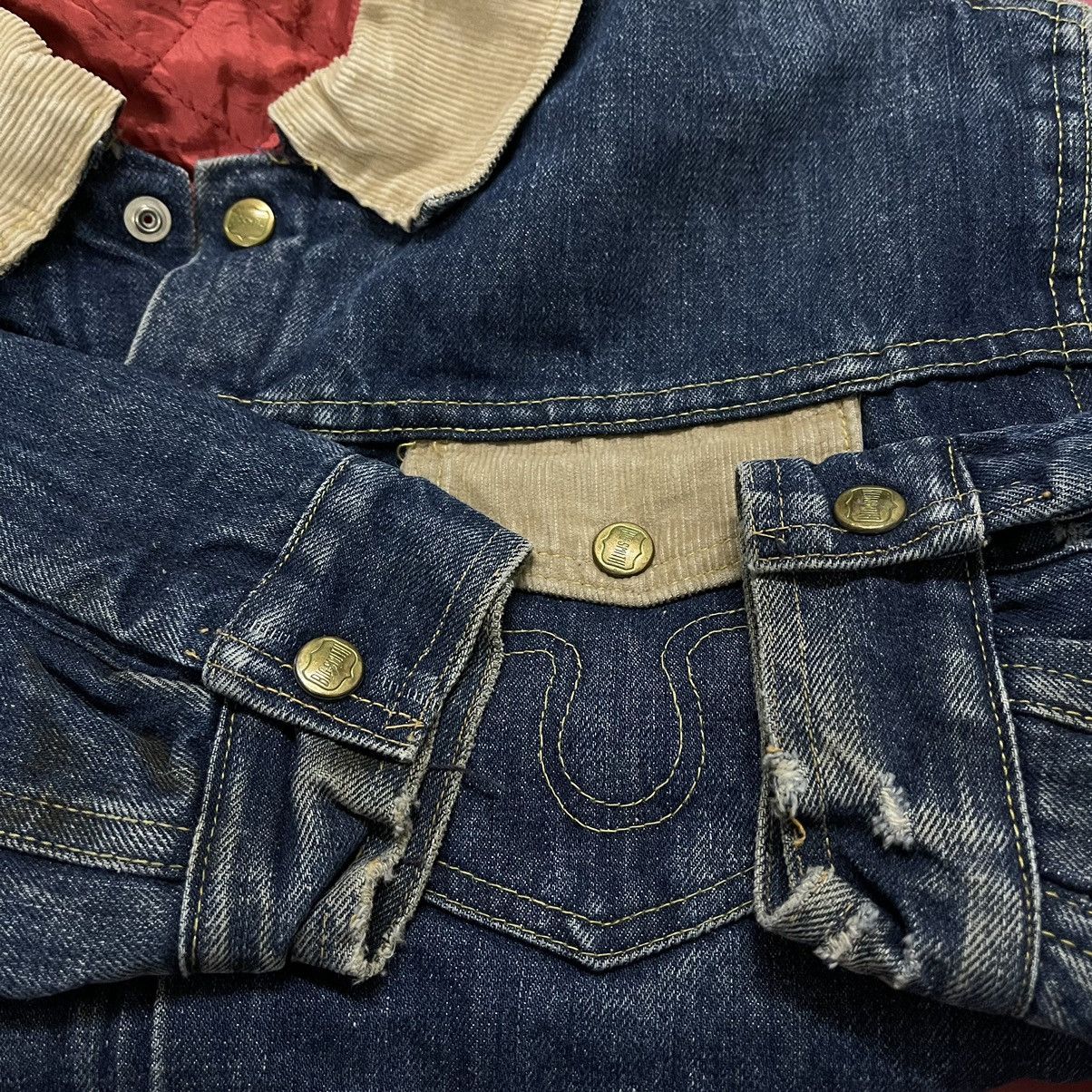 Vintage Vintage Big Smith Denim Jacket Distressed Size US L / EU 52-54 / 3 - 10 Thumbnail