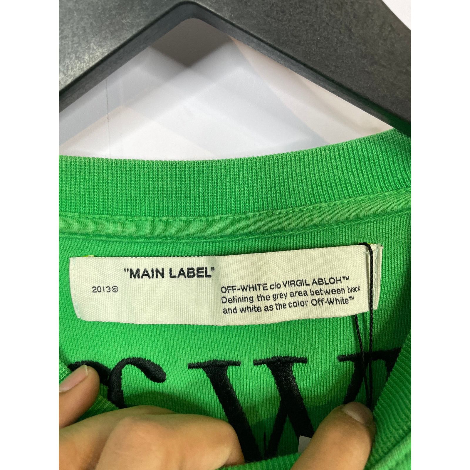 Off-White Off White Public TV Crewneck Green Used XS Size US XS / EU 42 / 0 - 3 Thumbnail