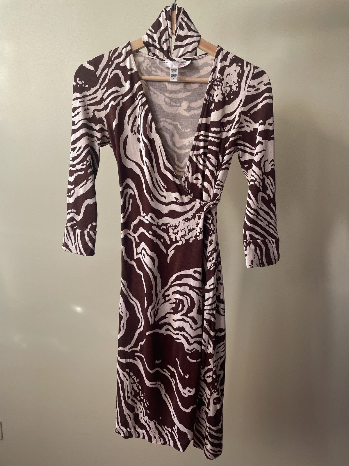 Diane von Furstenberg Vintage Diane von Fürstenberg Silk Wrap Dress Size XS / US 0-2 / IT 36-38 - 4 Thumbnail