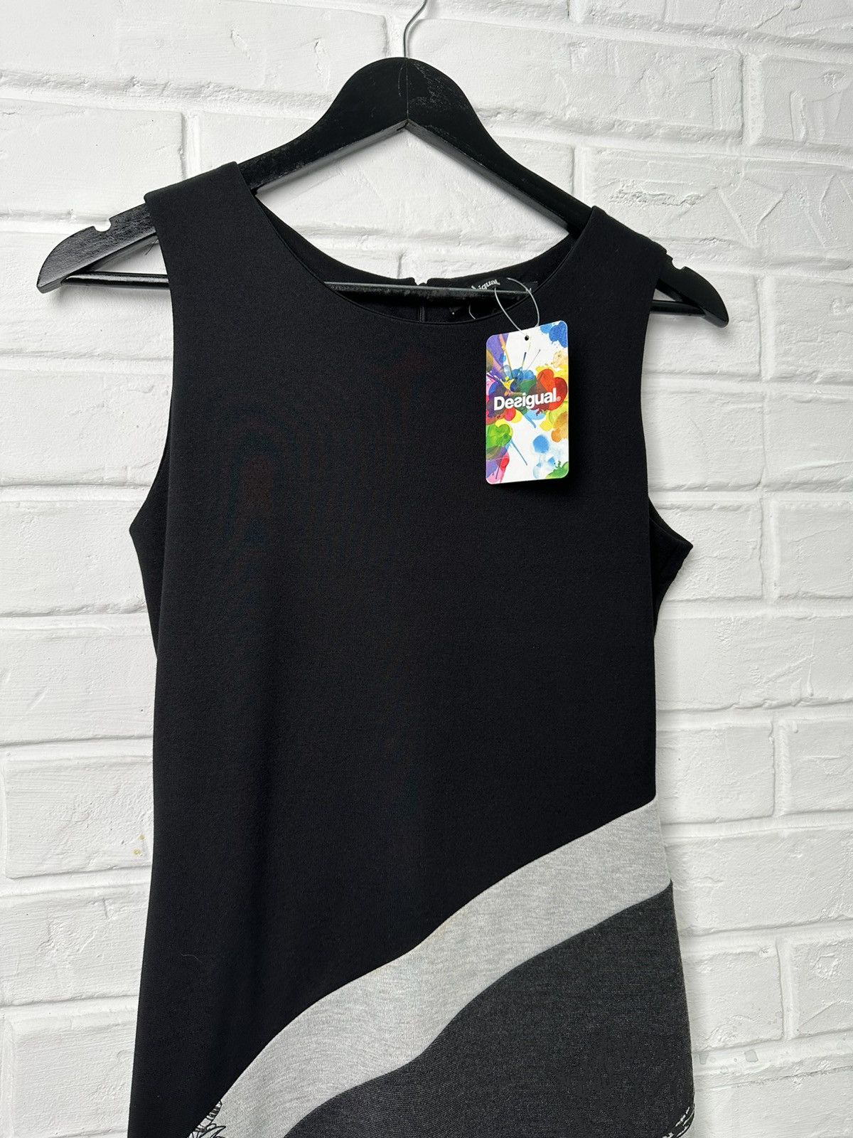 Desigual DESIGUAL Vest Goodbye Viscose Midi Dress Size M / US 6-8 / IT 42-44 - 3 Thumbnail