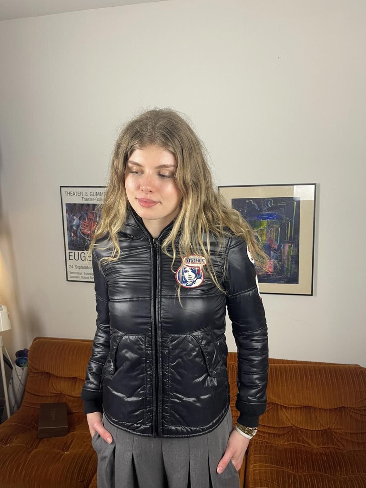 Hysteric Glamour Hysteric Glamour - Black Puffer Jacket with Patches Size S / US 4 / IT 40 - 6 Thumbnail