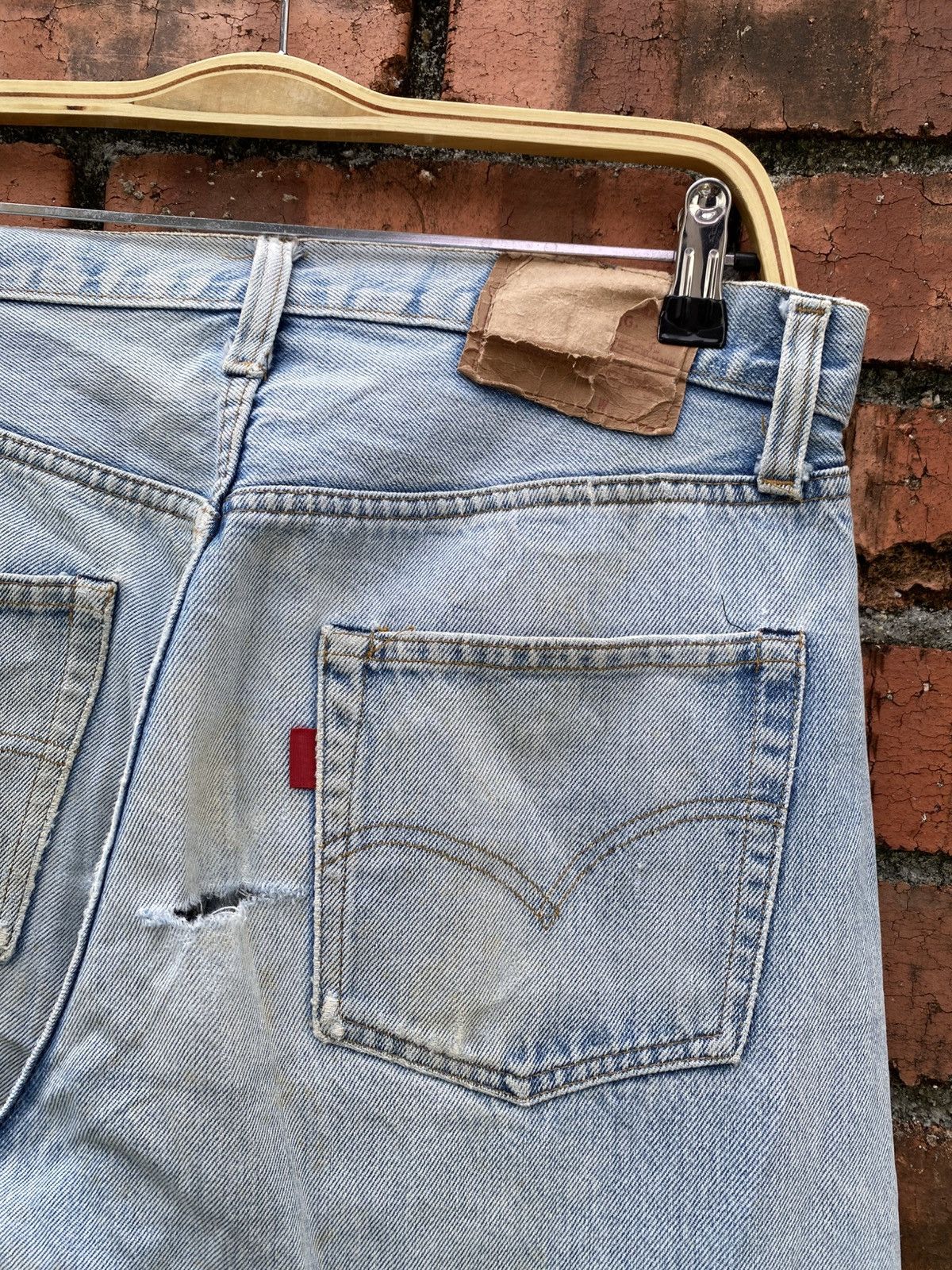Levi's Vintage Clothing W32x29.5 Vintage levi's 501 redline distressed made in USA Size US 32 / EU 48 - 9 Thumbnail