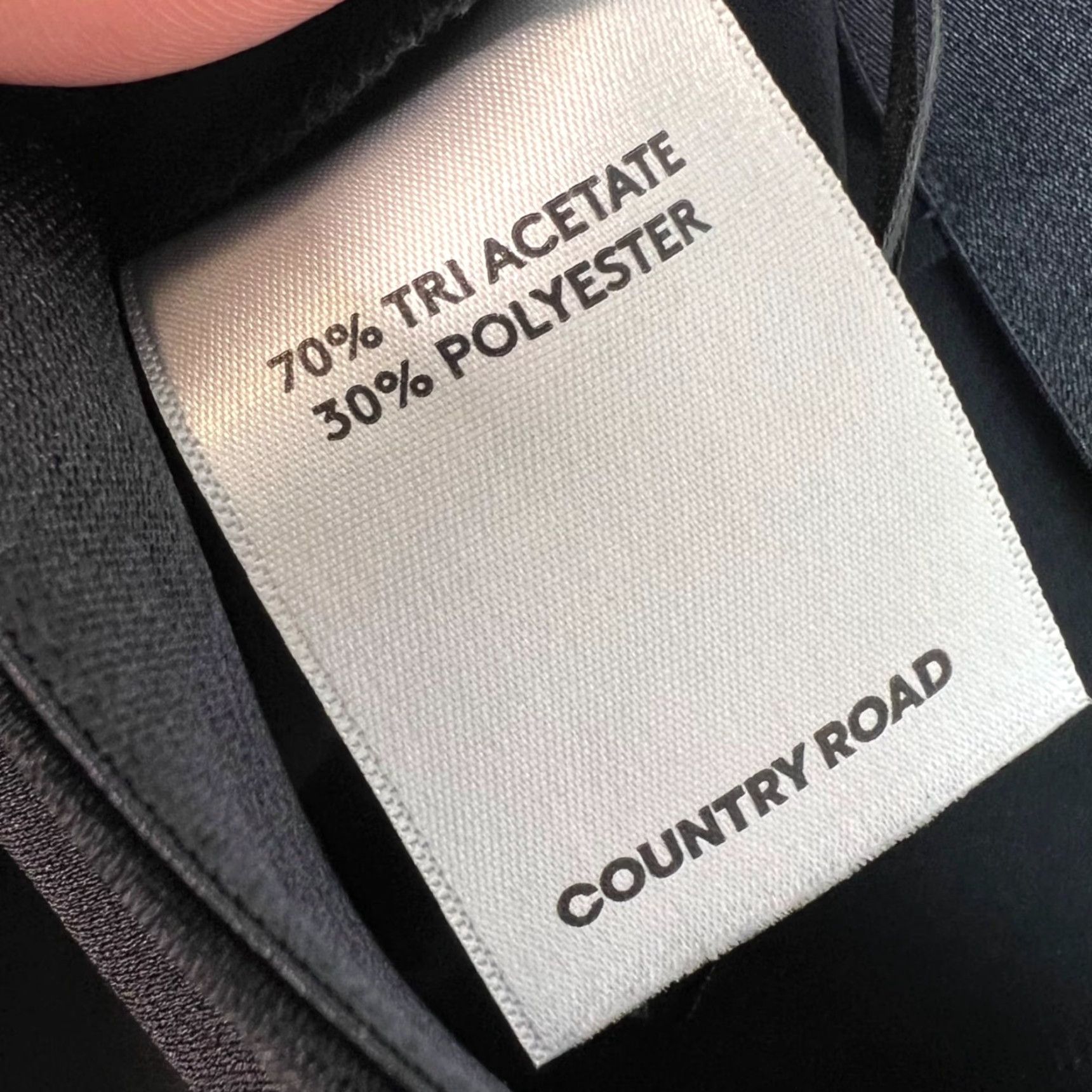 Country Road VINTAGE Country Road Black Trousers Womens Size 6 Wide-Leg Pants Adult Womens 6 Black Polyester Tri Acetate Inseam 23in Front Flat Ankle Style Size ONE SIZE - 4 Thumbnail
