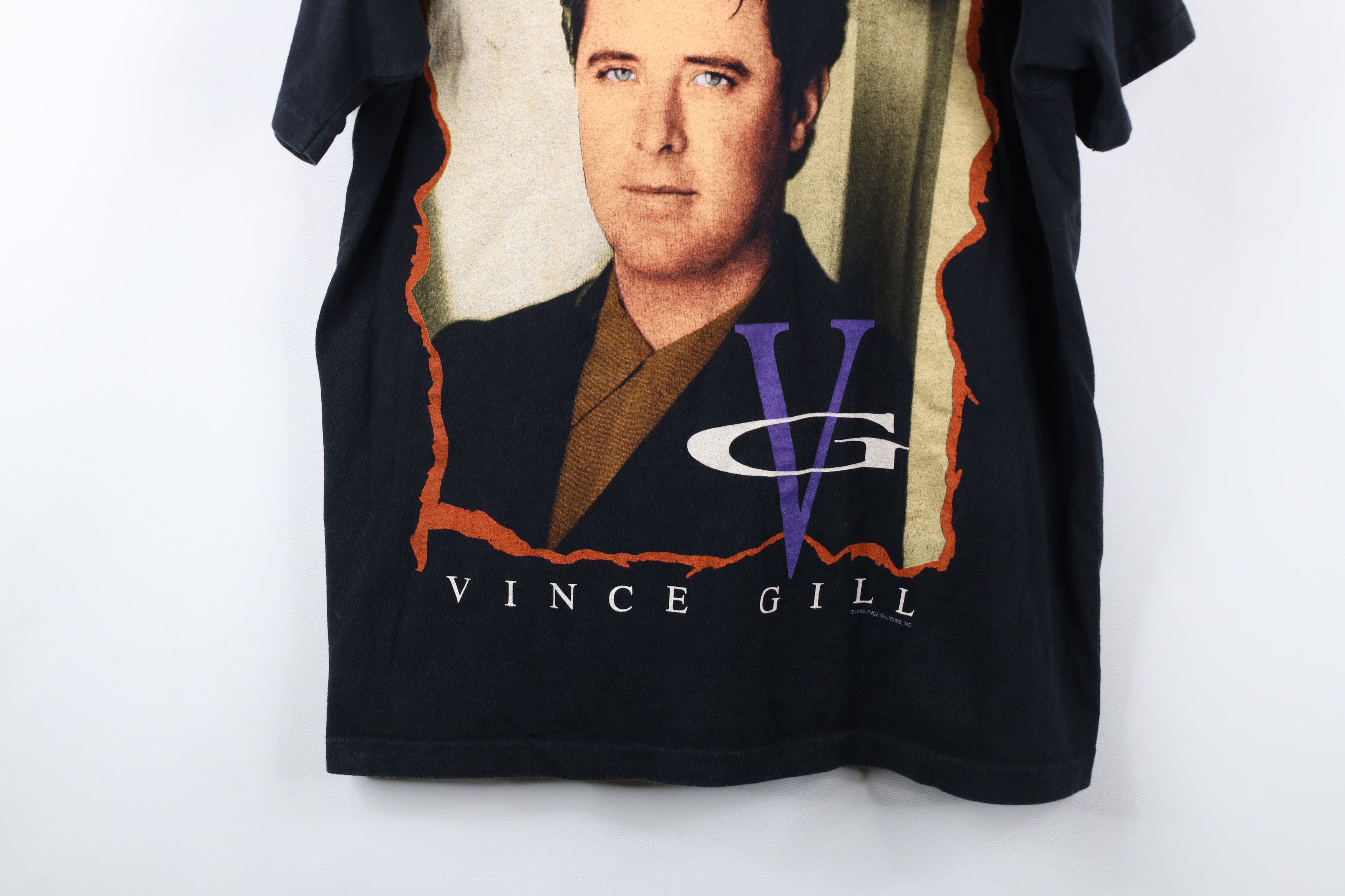 Vintage Vintage 90s Gill Band Short Sleeve T-Shirt Black Cotton USA Size US XL / EU 56 / 4 - 3 Thumbnail