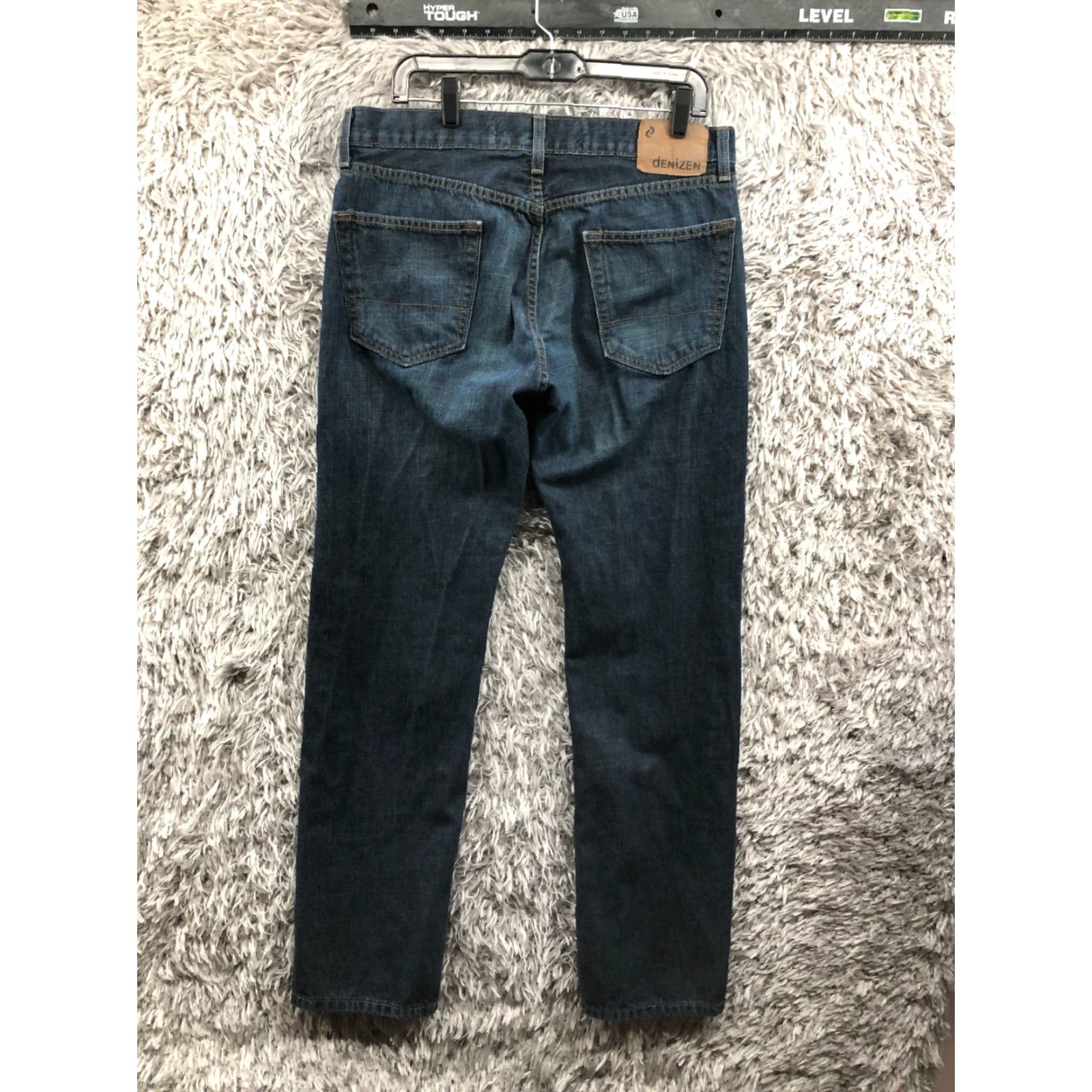 Denizen VINTAGE Denizen 236 Straight Jeans Size 34x34 Mens Mid Rise Medium Wash Blue Denim Regular 5-Pocket Logo Belt Loops Zip Size US 34 / EU 50 - 6 Thumbnail