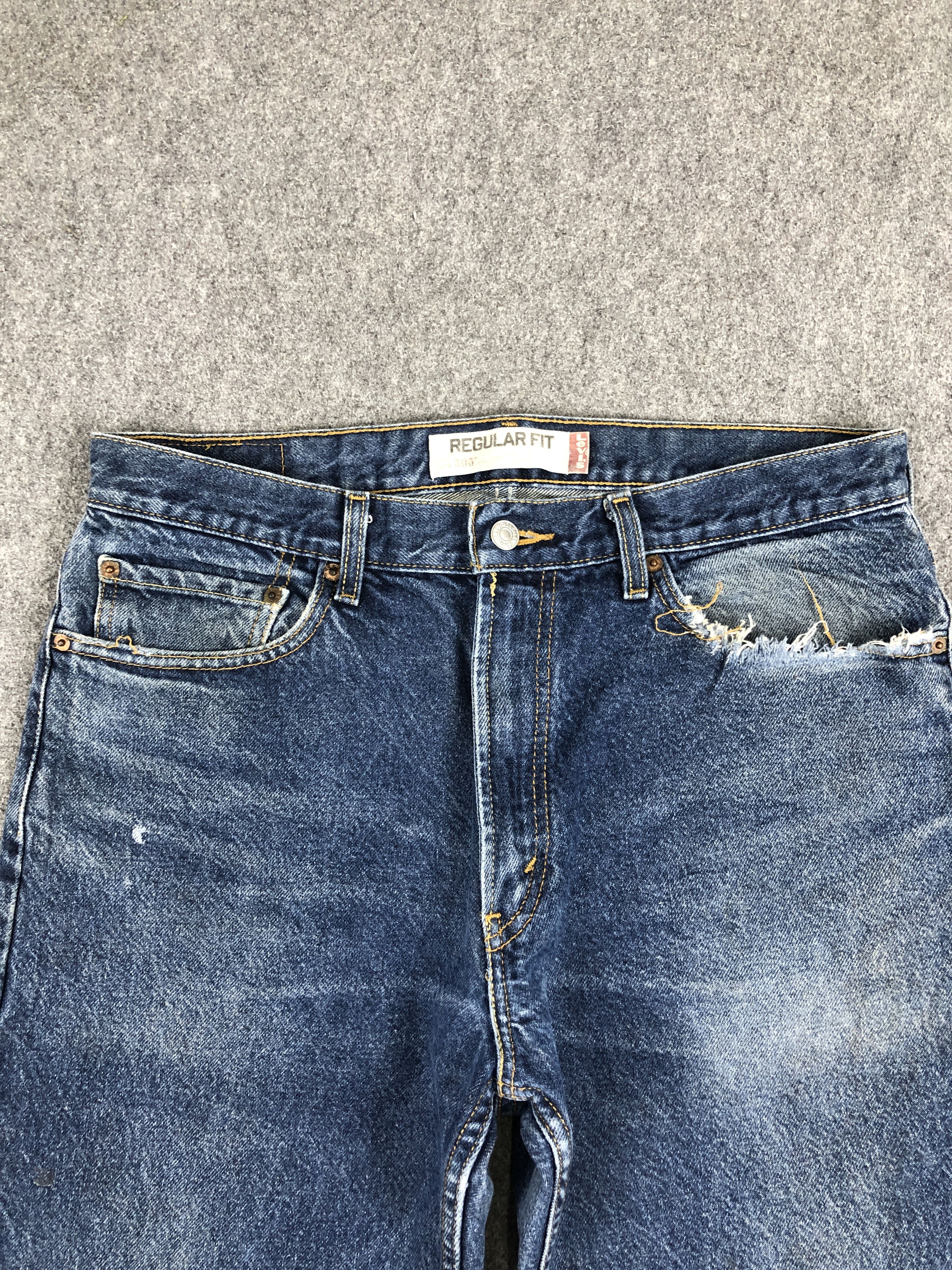Levi's Vintage Levis 505 Faded Blue Jeans DP2240 Size US 34 / EU 50 - 2 Thumbnail