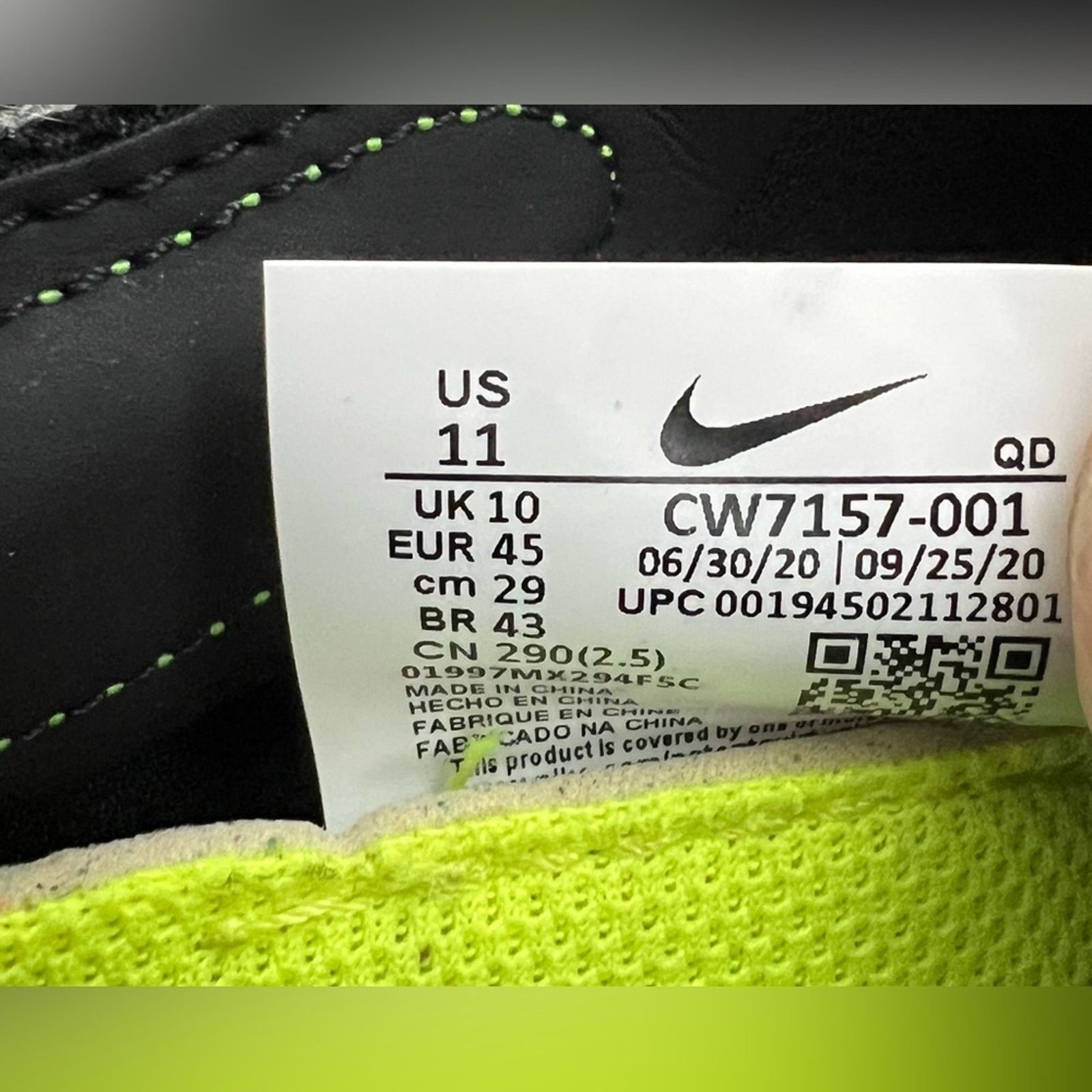 Nike Nike Air Zoom-Type M2Z2 Men’s Size 11 Wool Pack Black Green Size US 11 / EU 44 - 9 Thumbnail
