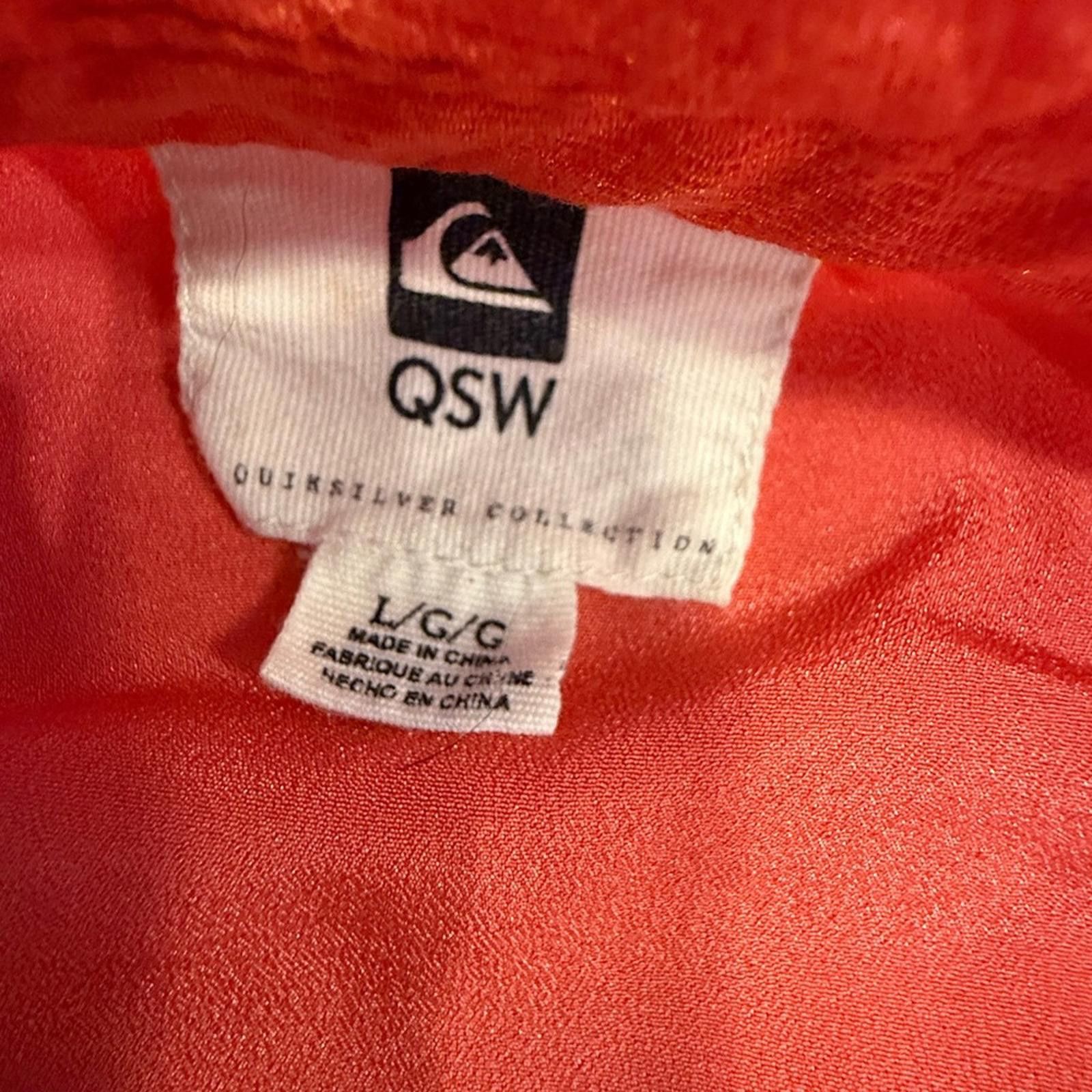 Quiksilver Quick Silver reddish orange beachy shirt dress lace SZ LG Size L / US 10 / IT 46 - 8 Thumbnail