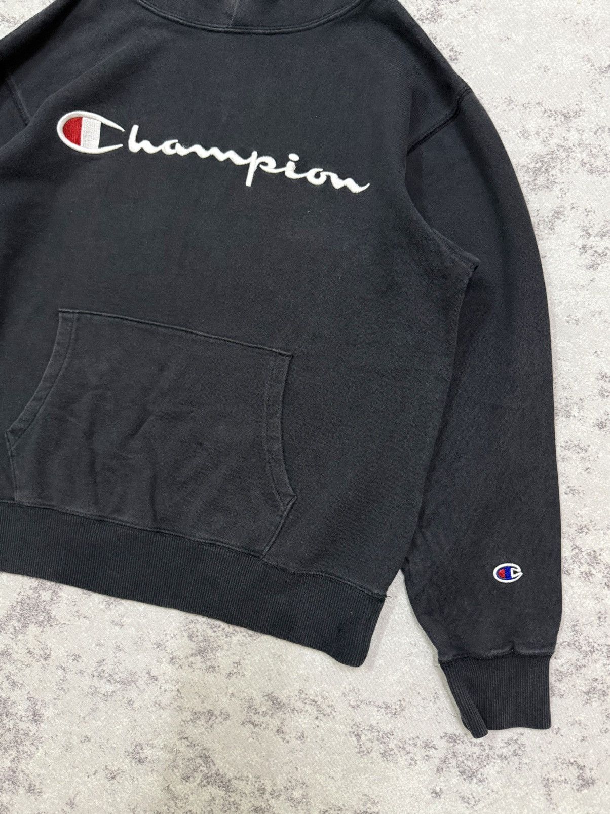 Champion Champion Emroidery Logo Cropped Pullover Sweater Hoodie Size S / US 4 / IT 40 - 4 Thumbnail