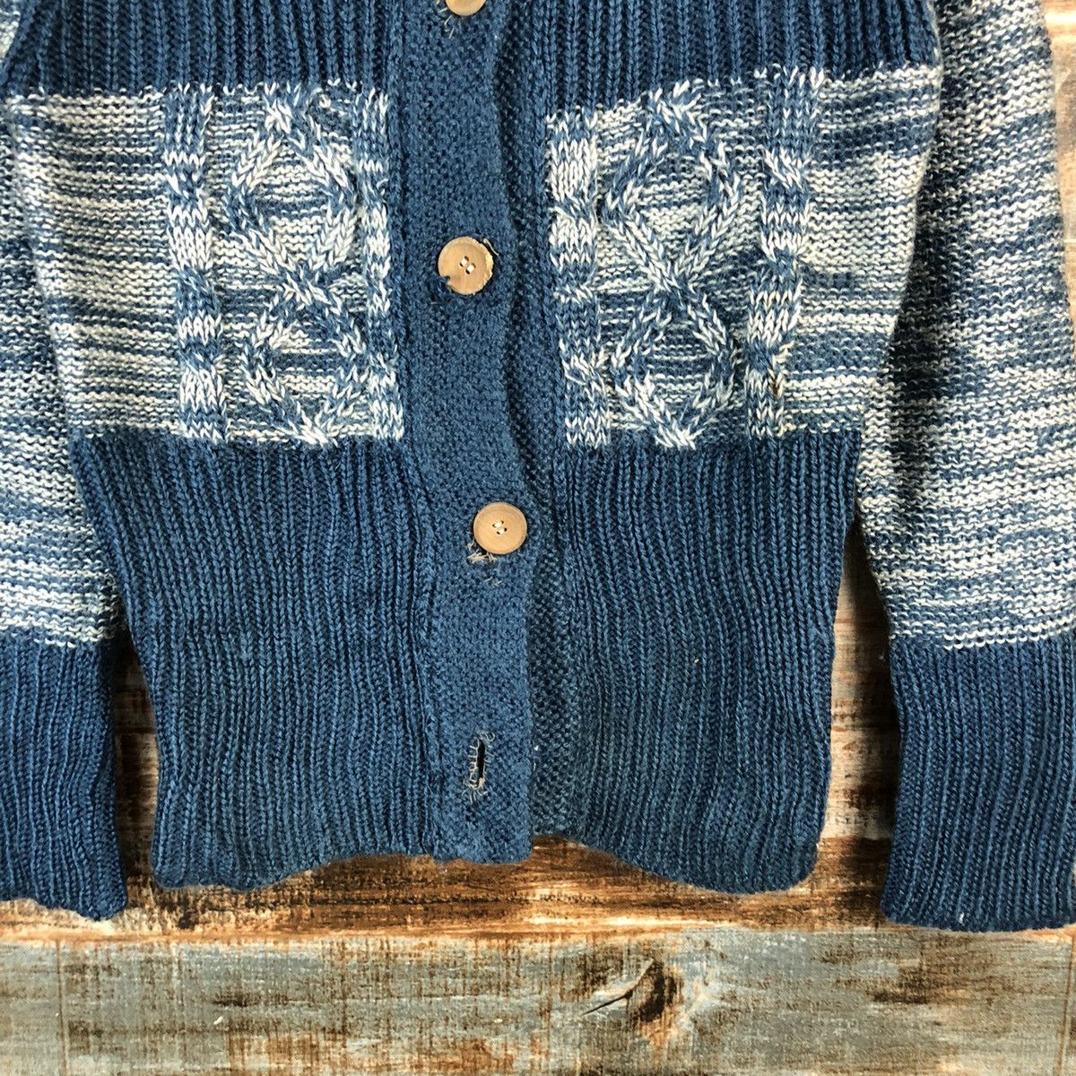Homespun Knitwear × Japanese Brand Poly Achul Blue Knitwear #A2407 Size M / US 6-8 / IT 42-44 - 6 Thumbnail