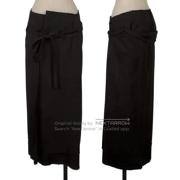 Comme des Garcons Comme Des Garcons size S Black vintage tie half skirt Size 23" - 1 Thumbnail