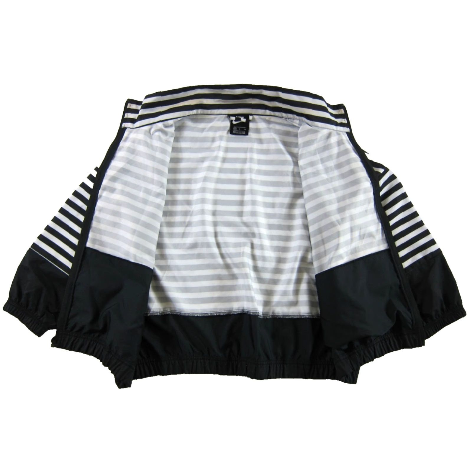 Nike Nike Windbreaker Jacket 3/4 Sleeve Women M Black White Stripe Pocket High Neck Windbreaker Jacket Women M Size M / US 6-8 / IT 42-44 - 5 Thumbnail
