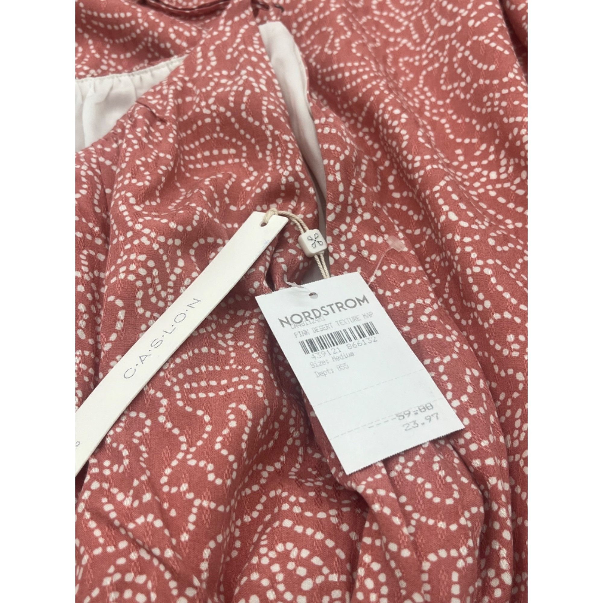 Other Caslon Women’s Textured Midi Sundress, Pink Desert Texture M Size M / US 6-8 / IT 42-44 - 8 Thumbnail