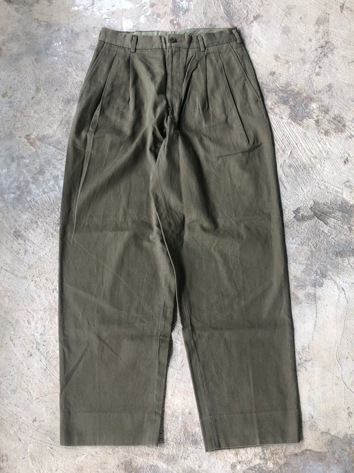 Comme des Garcons × Comme des Garcons Homme × Comme des Garcons Homme Plus 1980s Comme Des Garcons Homme Pleated Trouser Size US 31 - 1 Thumbnail
