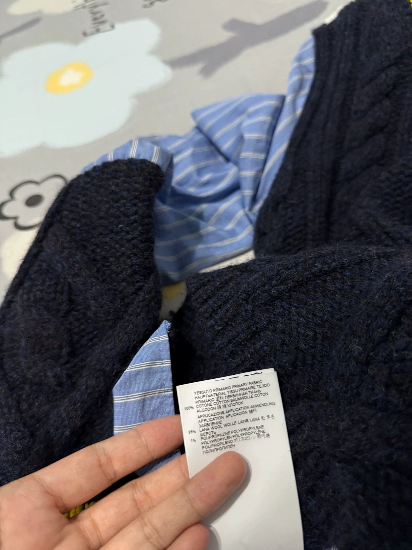Maison Margiela Maison Margiela preppy style shirt-and-stripes sweater Size US S / EU 44-46 / 1 - 7 Thumbnail