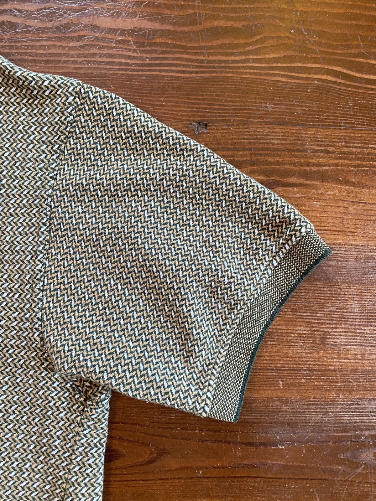 Northwest Territory × Vintage Vintage 90’s Northwest Territory Green Zigzag Knit Golf Polo Size US XL / EU 56 / 4 - 6 Thumbnail