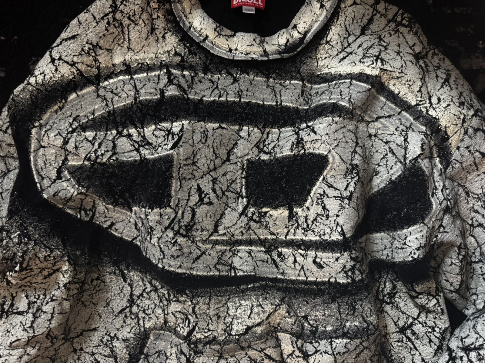 Diesel Diesel Distressed Knit Sweater Size US XXL / EU 58 / 5 - 2 Thumbnail