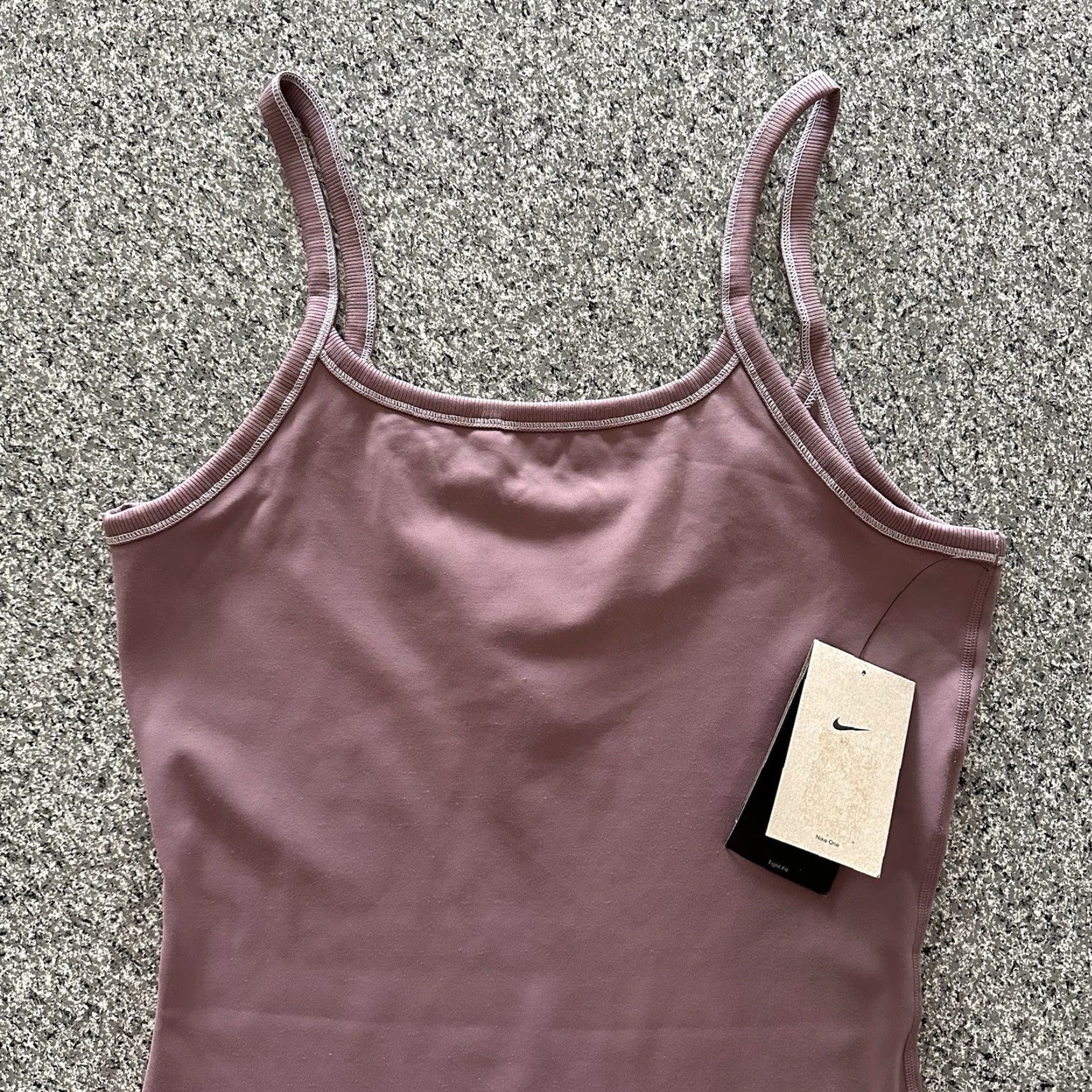 Nike Nike One Dri-FIT Bodysuit One Piece Women's Size L Smoky Mauve FQ2161-203 Size S / US 4 / IT 40 - 3 Thumbnail