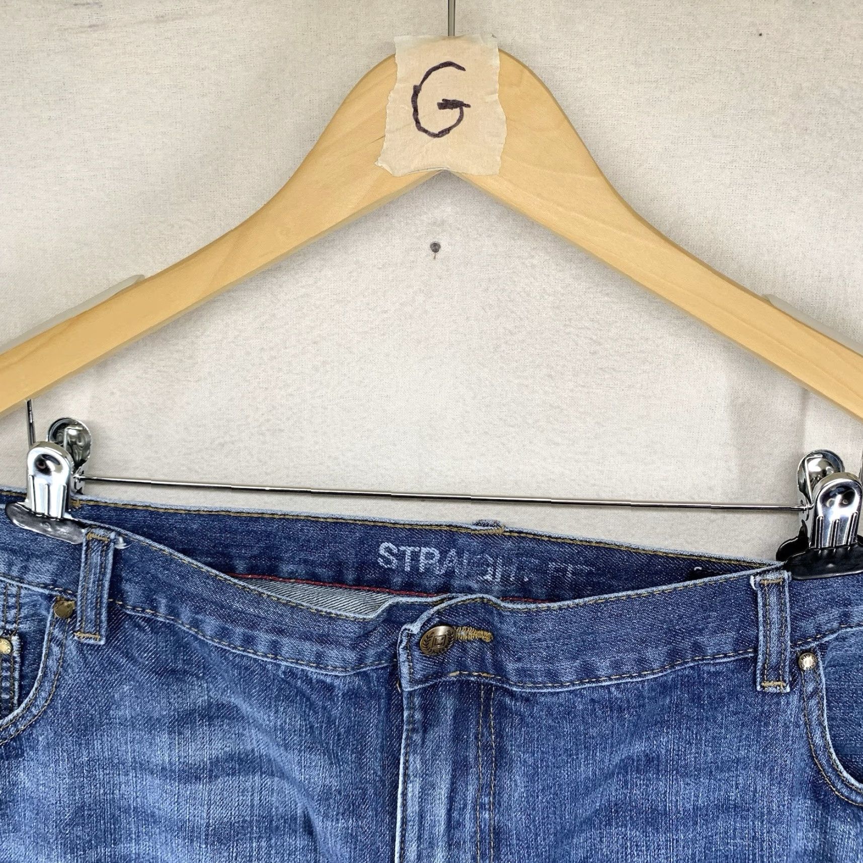 Chaps Chaps Blue Denim Straight Fit Jeans Big & Tall Men's Size 52X32 Casual Work Cowboy Size US 36 / EU 52 - 3 Thumbnail