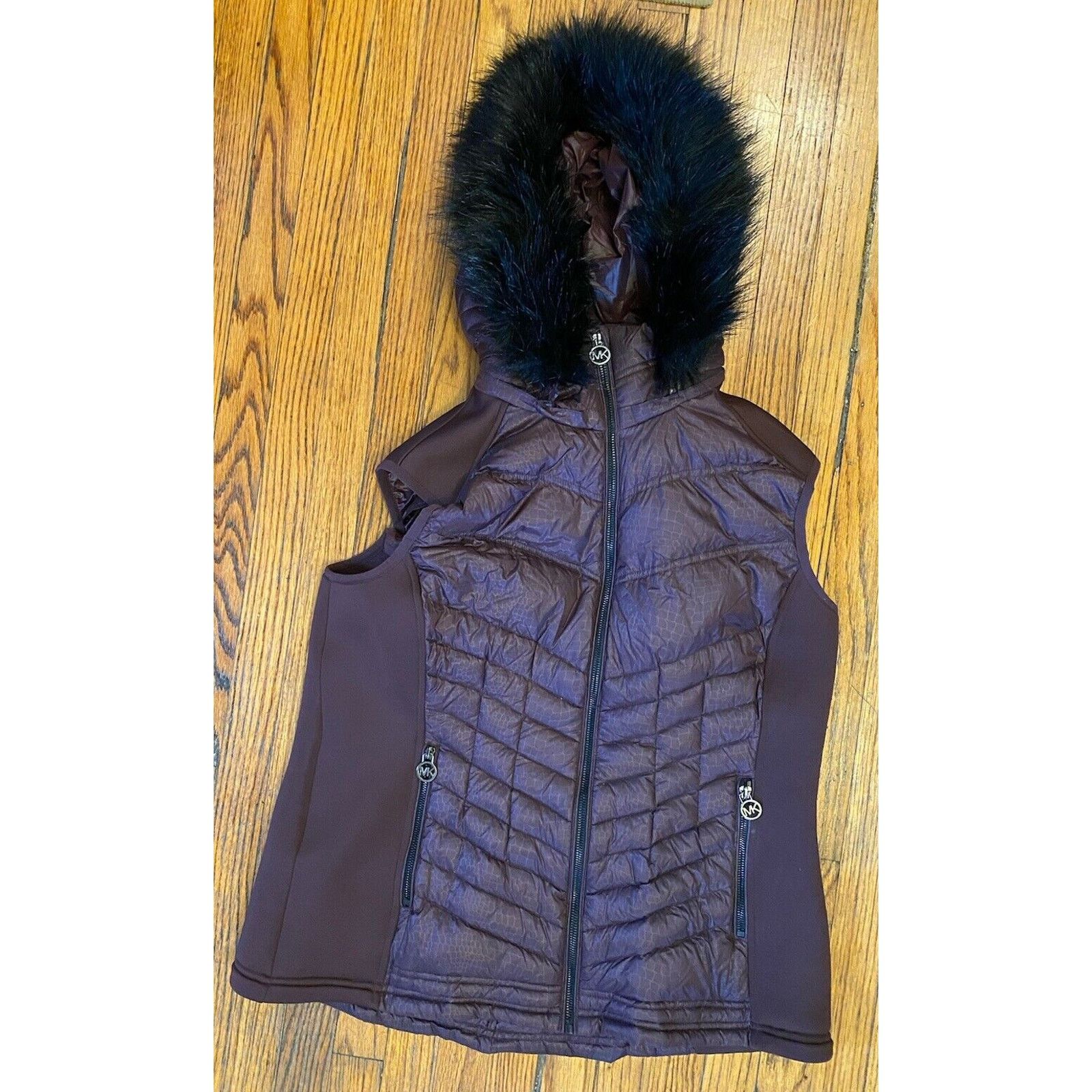 Michael kors hooded vest hot sale