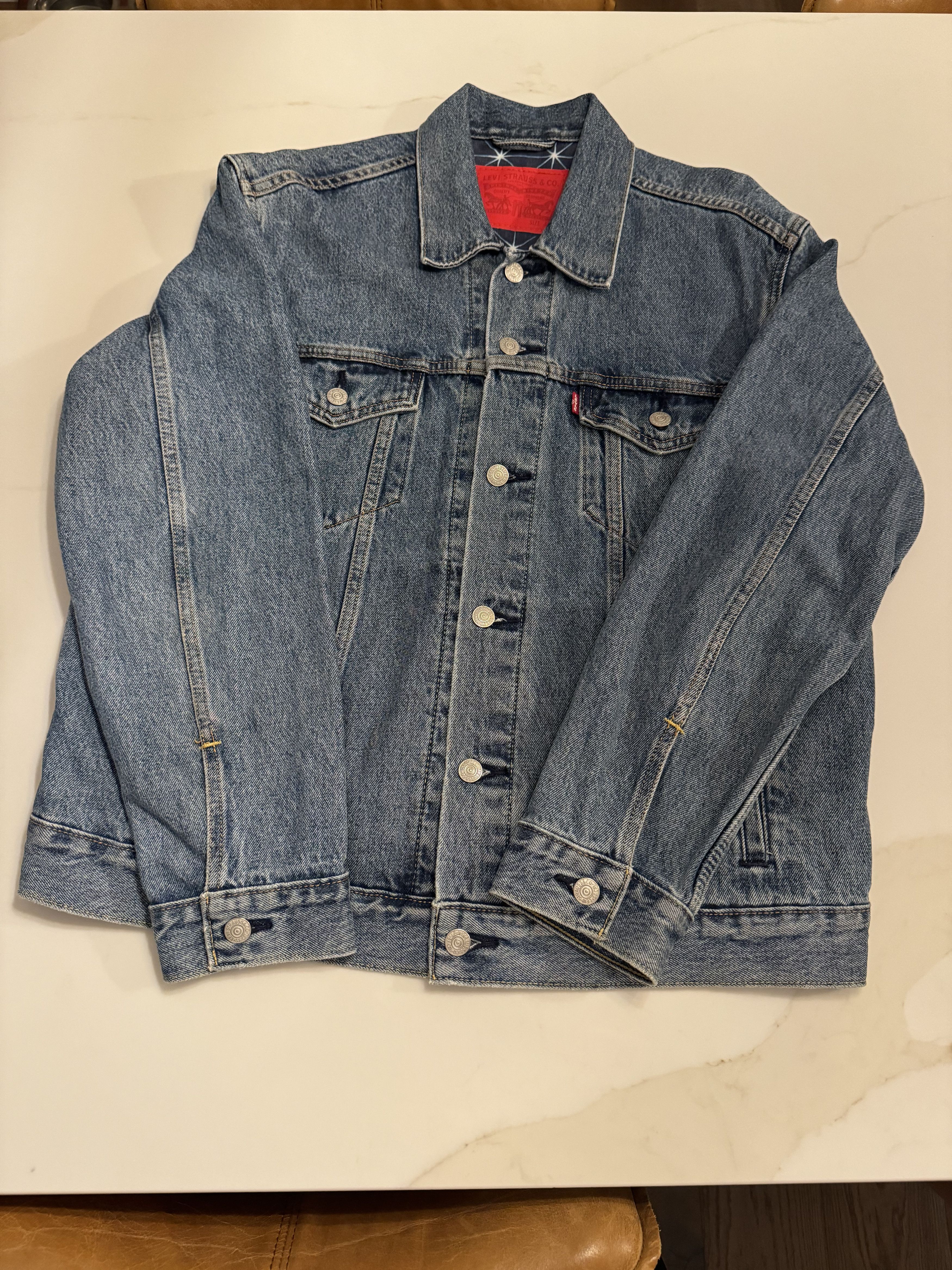 Levi's Levi's Denim Jacket Size US L / EU 52-54 / 3 - 1 Thumbnail