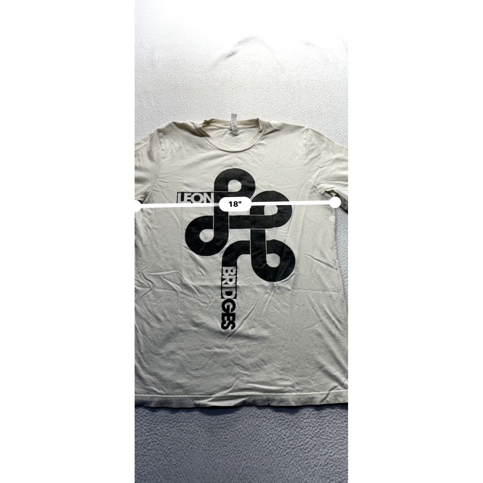 Vintage Leon Bridges Graphic Tee Bella + Canvas M 100% Cotton White Unisex Adults T-Shirt Mens Womens Friends 9308 Size M / US 6-8 / IT 42-44 - 7 Thumbnail