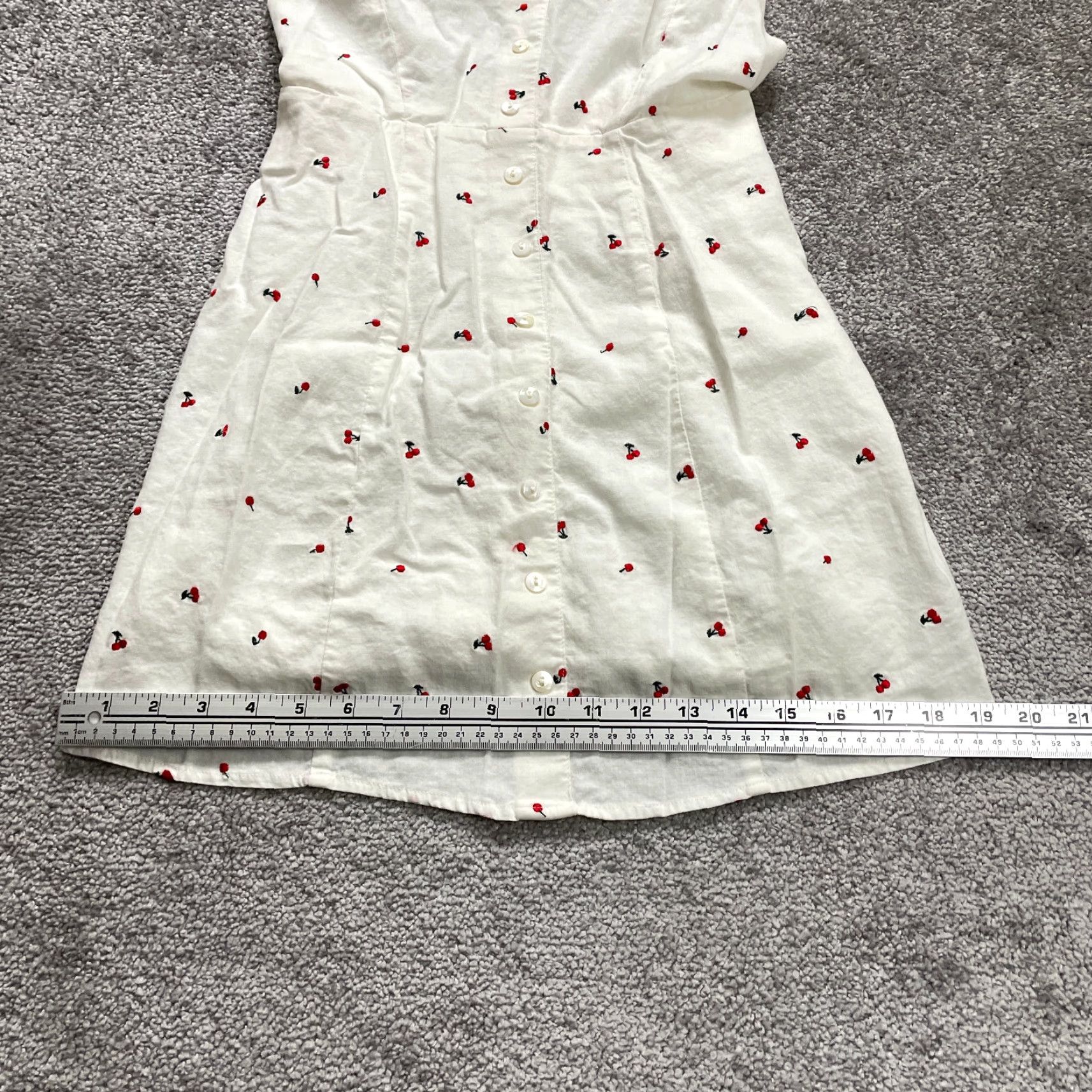 Vintage Capulet White Floral Sundress Womens XS Backless Knee Length Embroidered Linen Size XS / US 0-2 / IT 36-38 - 5 Thumbnail
