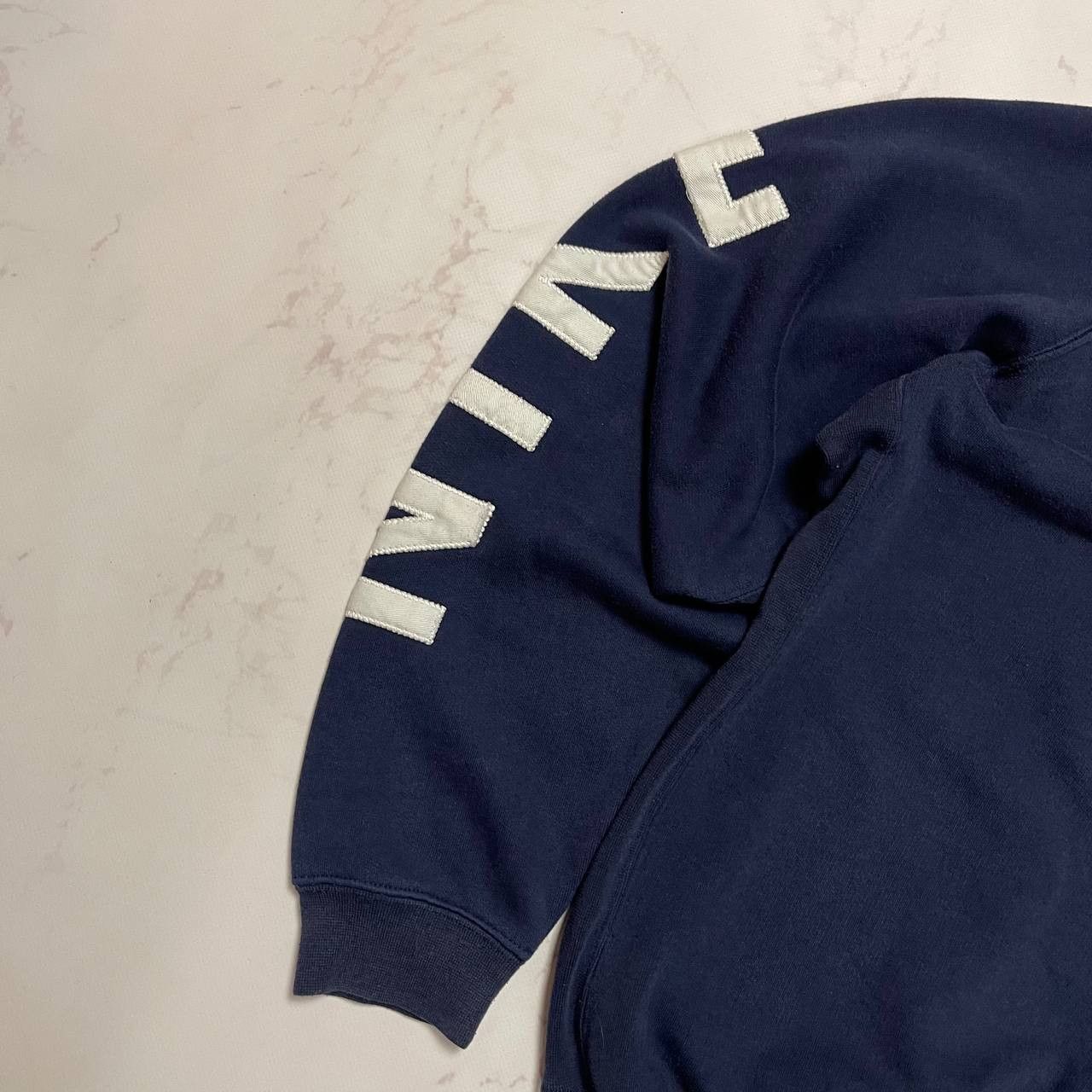 Nike Nike Vintage Big Logo Sweatshirt Crewneck Mens Navy Blue Size US S / EU 44-46 / 1 - 4 Thumbnail