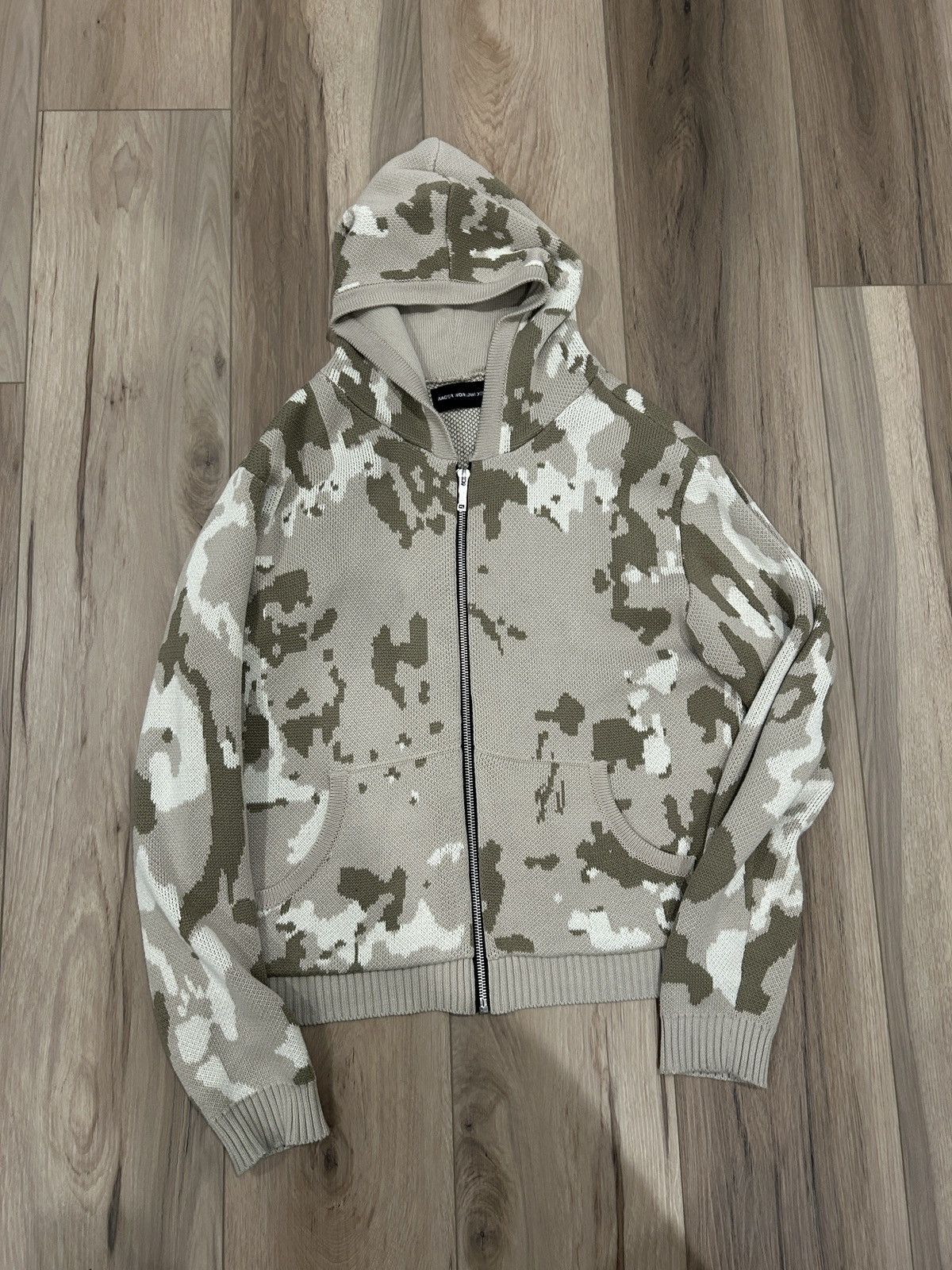 Racer Worldwide Racer worldwide camo knit zip up Size US L / EU 52-54 / 3 - 1 Thumbnail